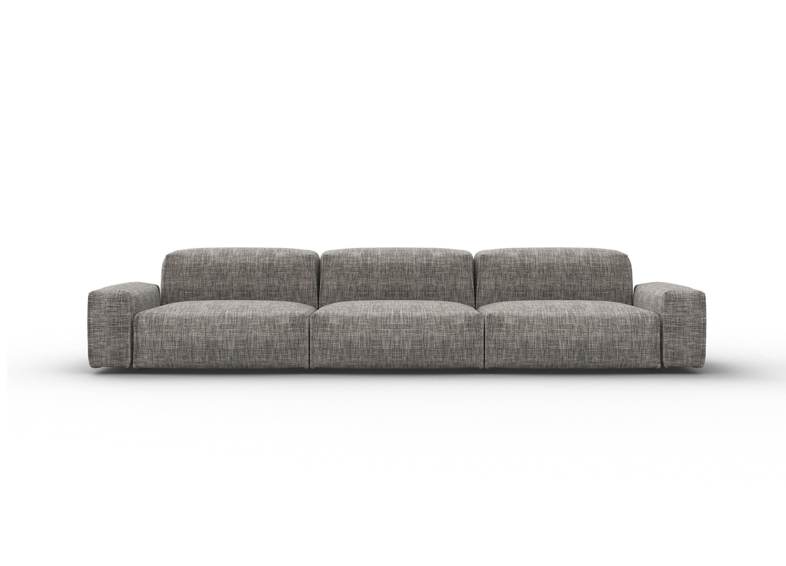 Float 5 Seater Sofa | Salt & Pepper Textured Weave