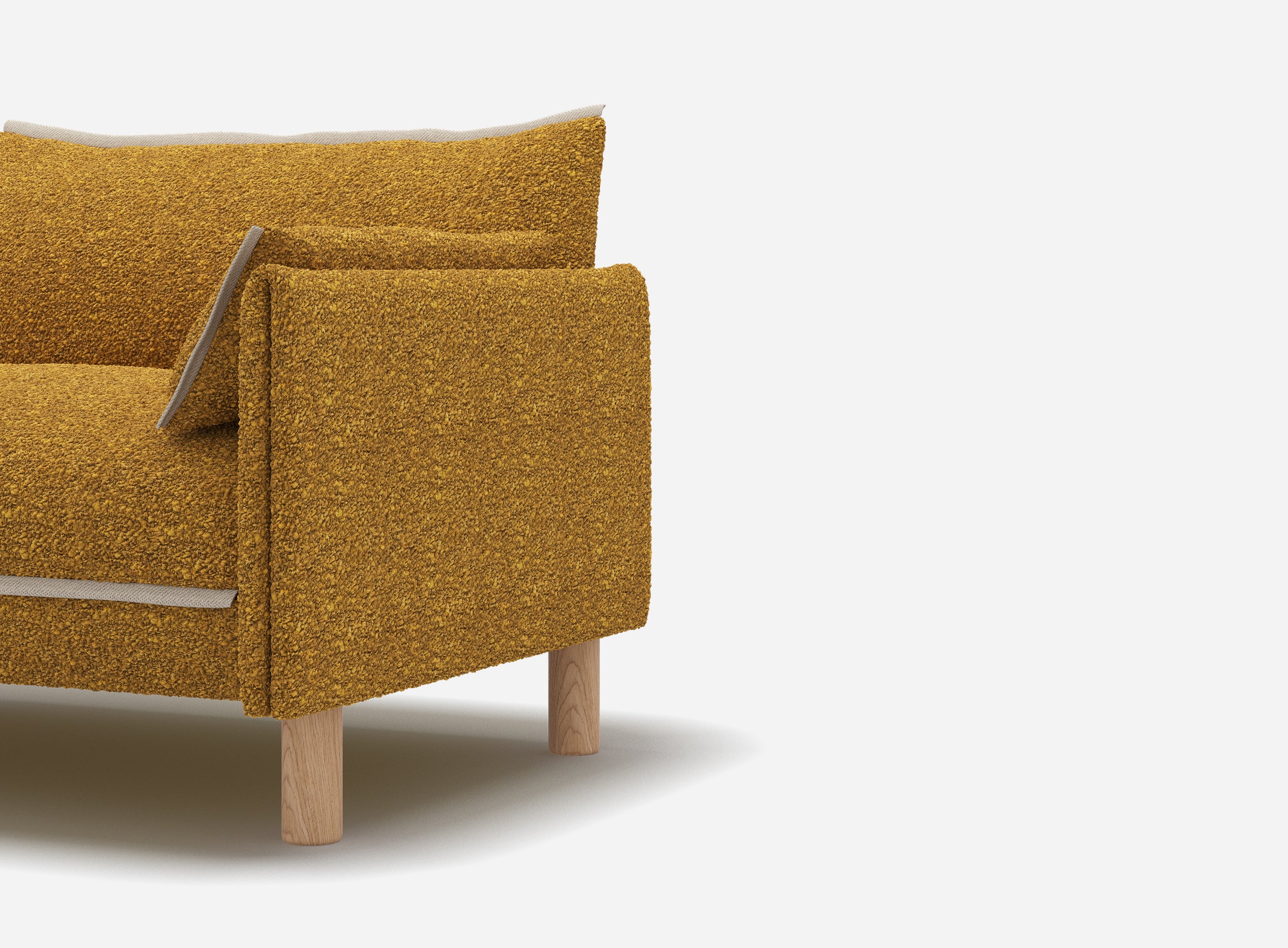 Cozy 2 Seater Sofa | Mustard Boucle