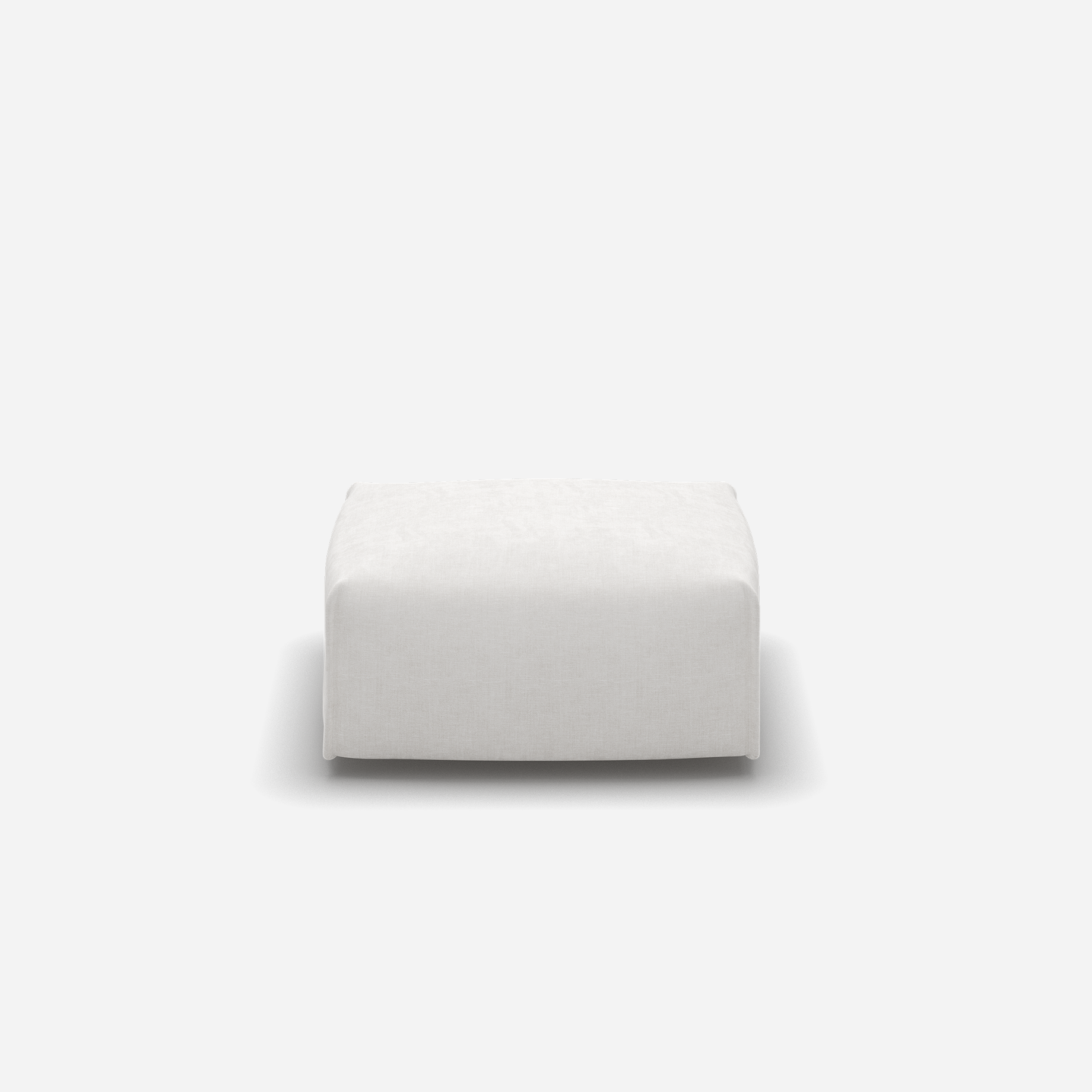 Float Square Ottoman | Natural Cotton