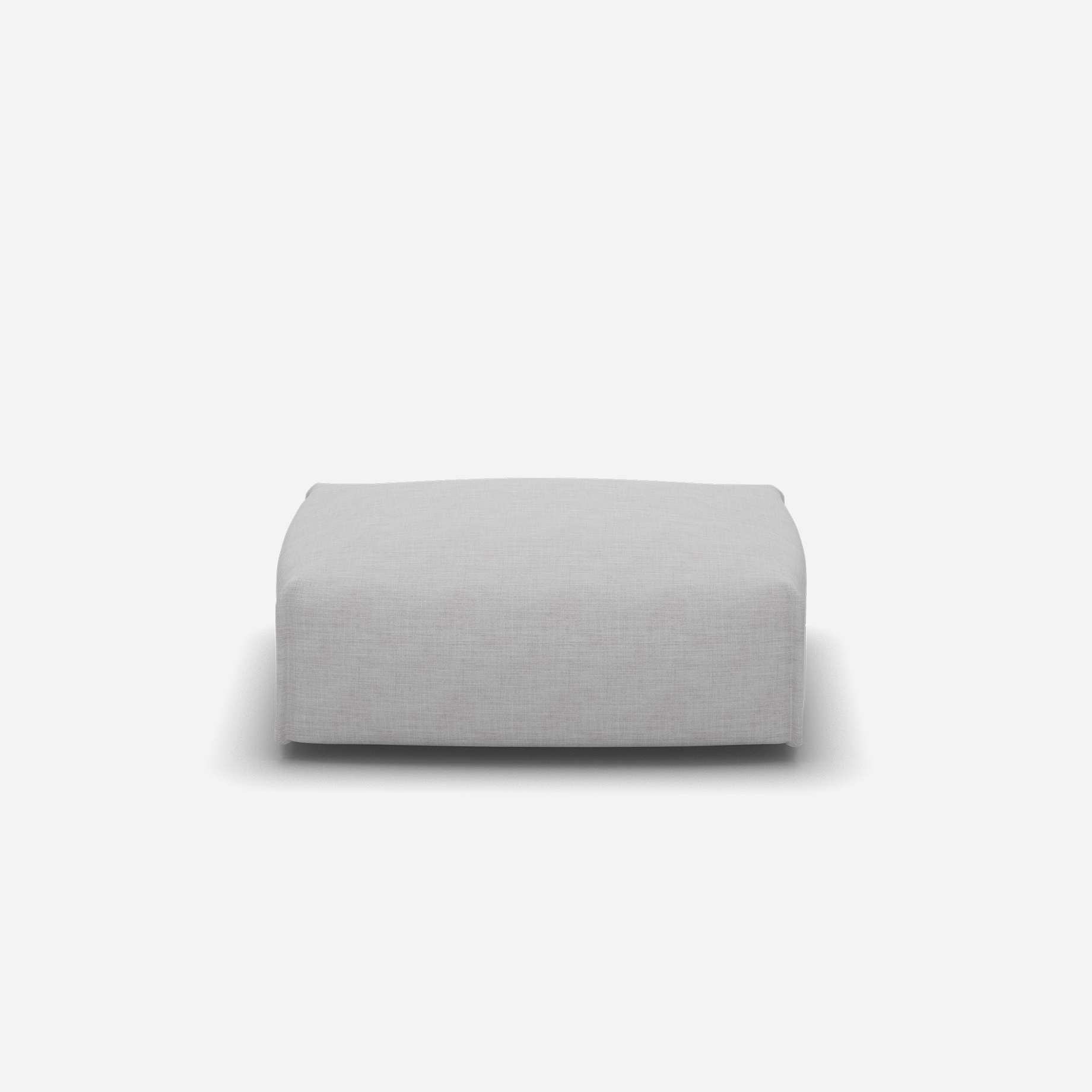 Float Rectangular Ottoman | Ecru Weave