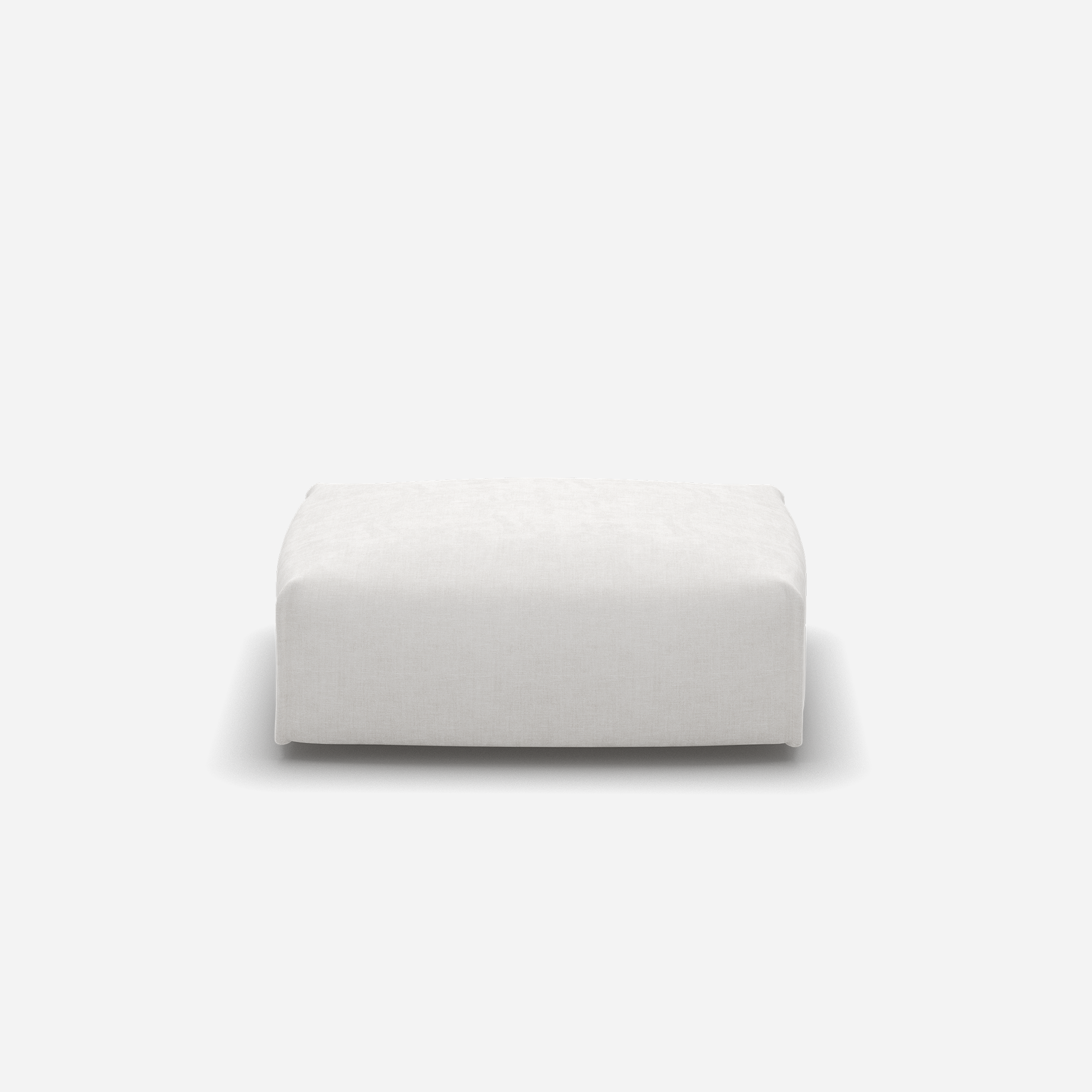 Float Rectangular Ottoman | Natural Cotton