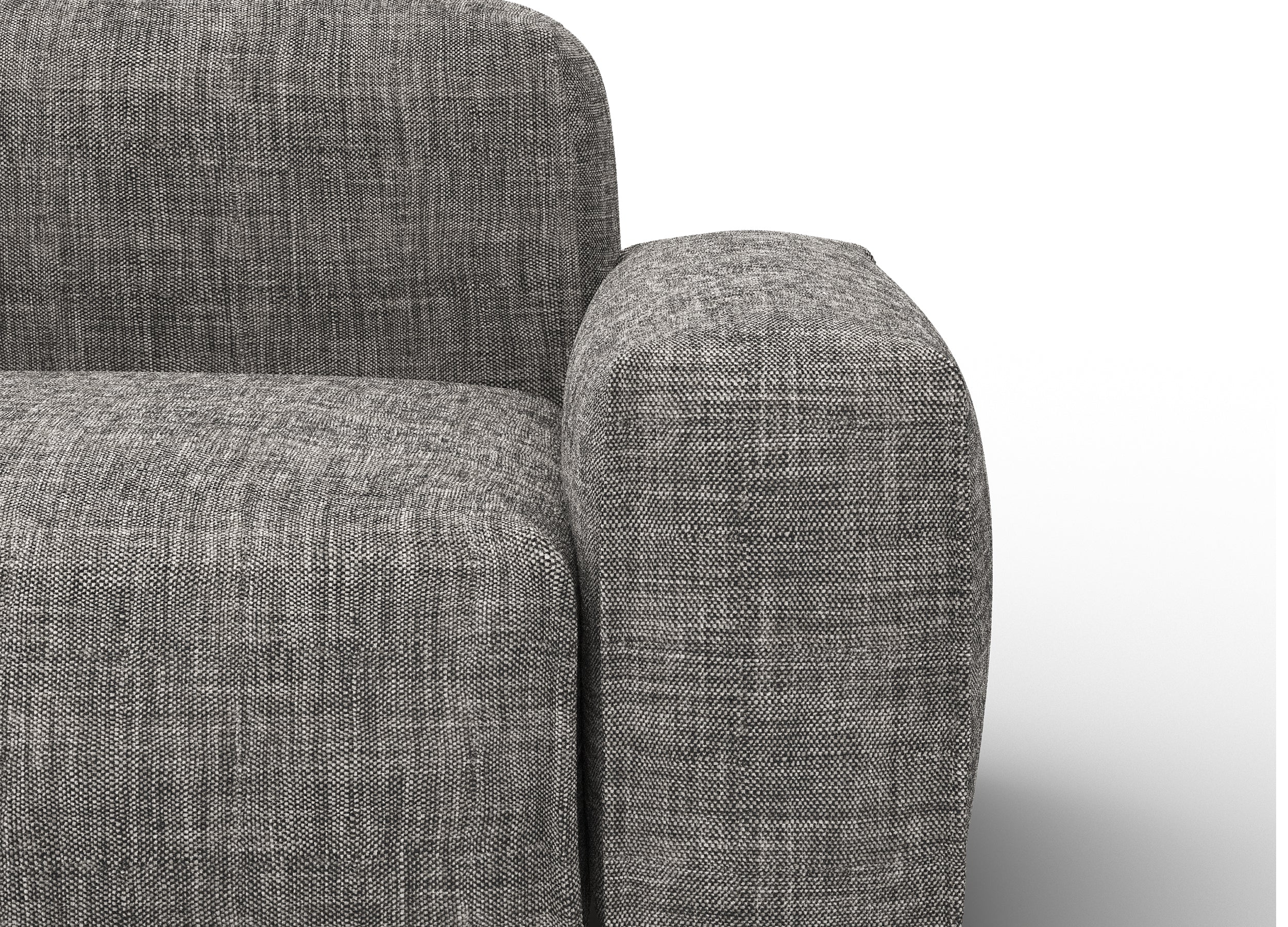 Float 1.5 Seater Sofa | Salt & Pepper Textured Weave