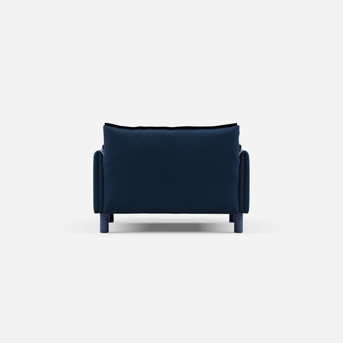 1.5 Seater Chaise Sofa | Velvet Midnight Blue - Cozmo @ Midnight Blue Velvet Jacket | Dark Blue Trim