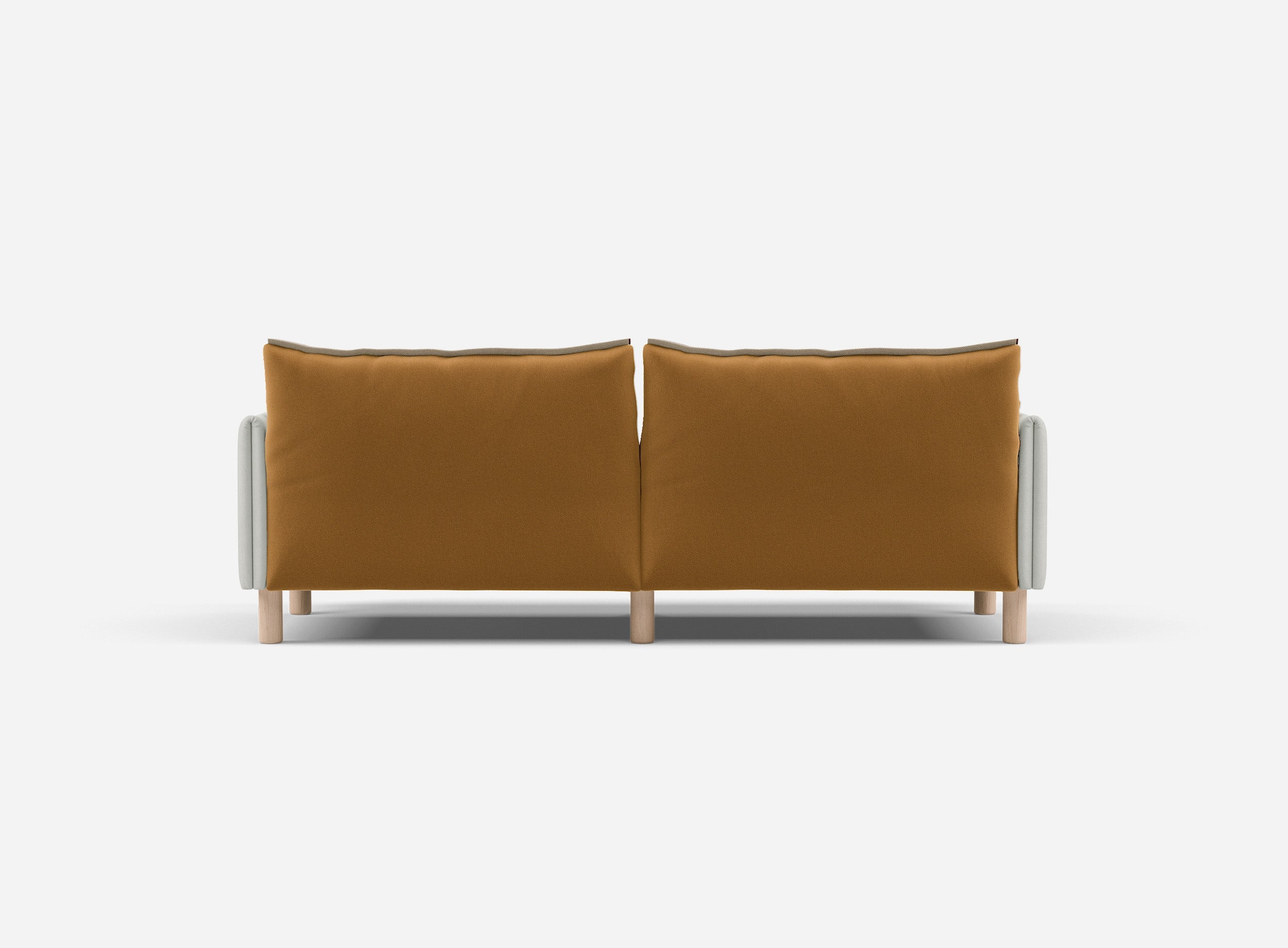 3 Seater Sofa | Weave Ecru - Cozmo @ Ochre Cotton Jacket | Natural Trim