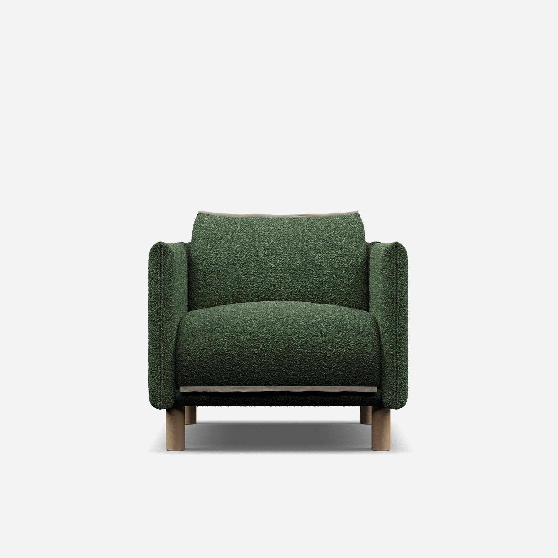 Cozy Armchair | Green Boucle