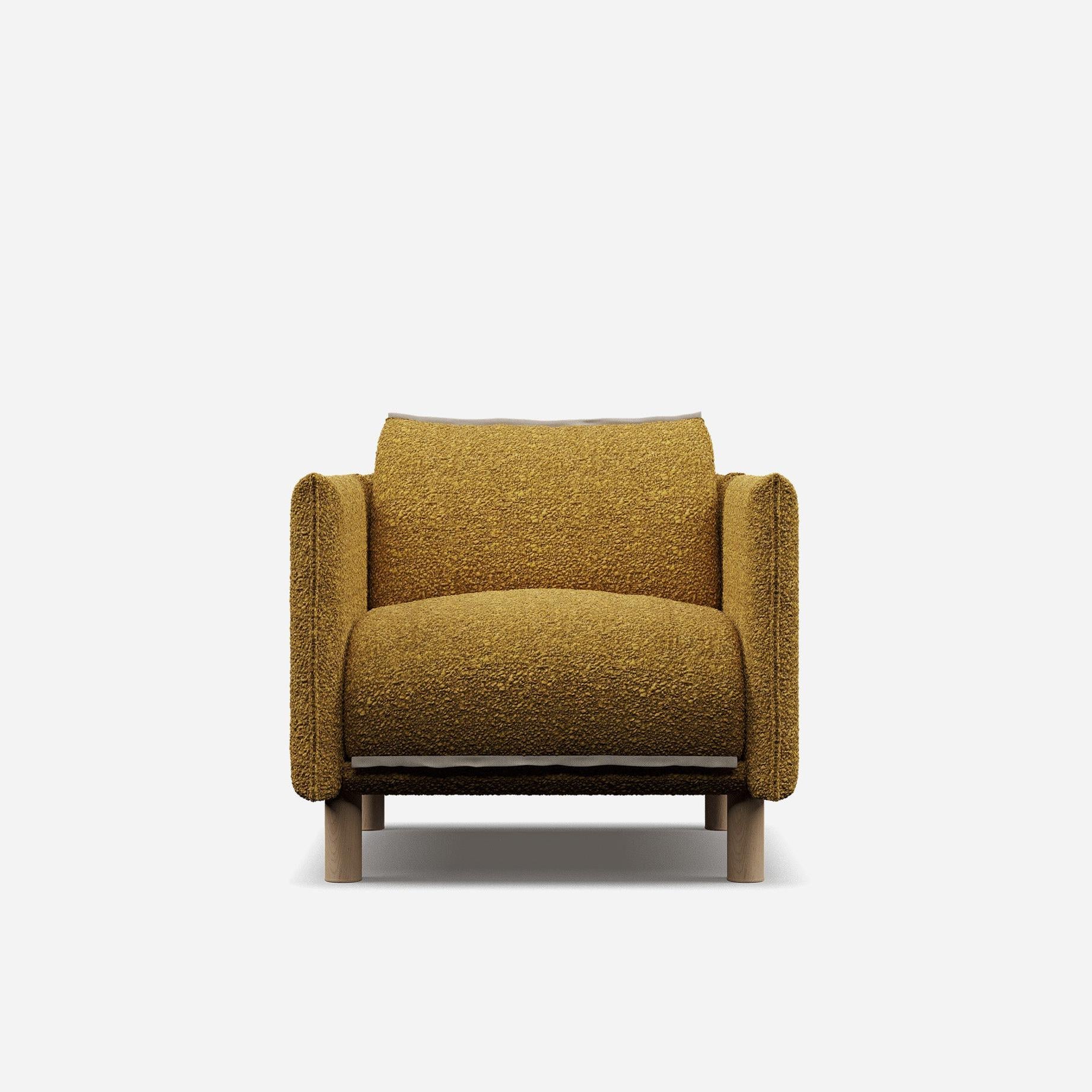 Cozy Armchair | Mustard Boucle