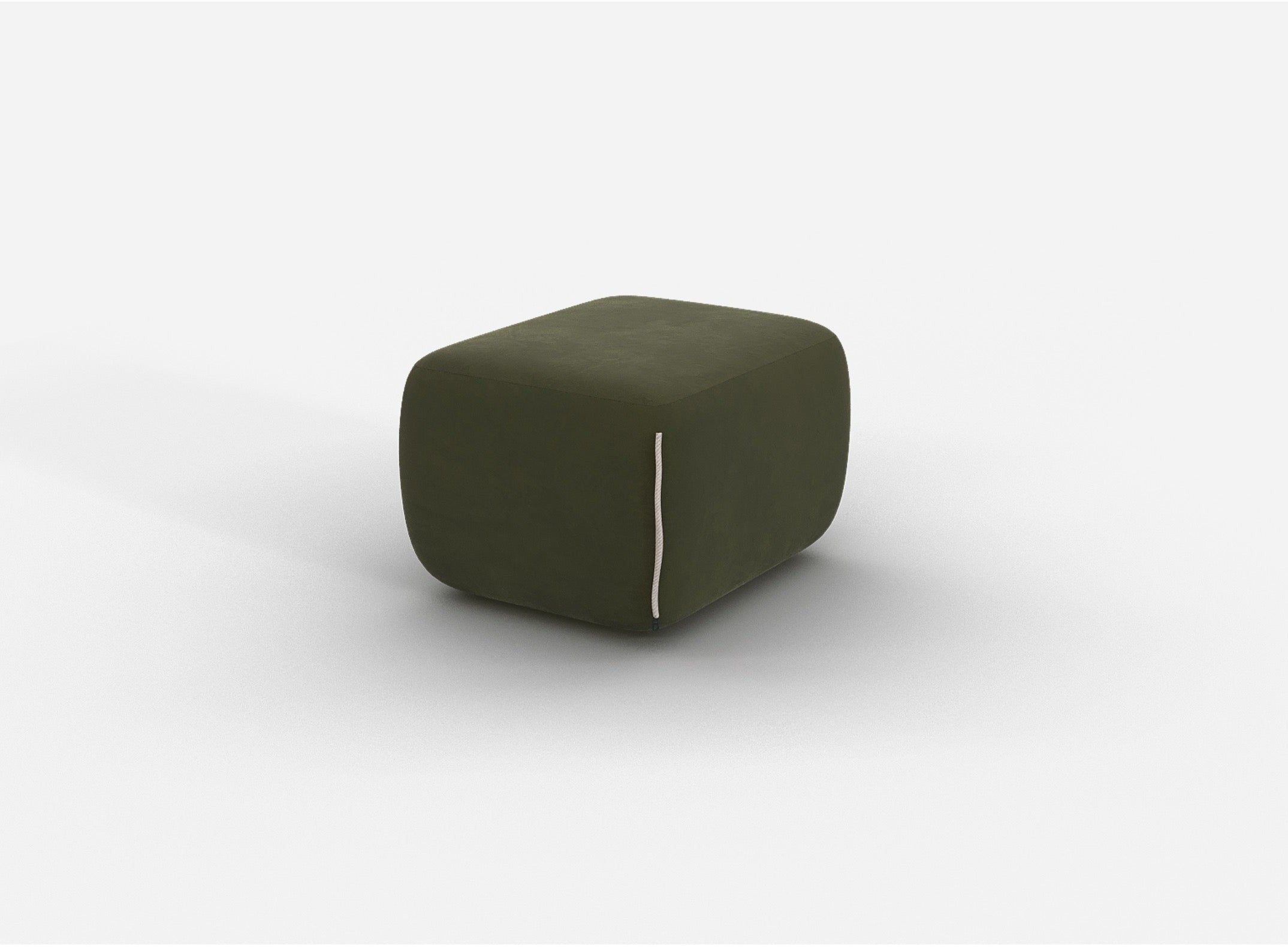 Cozy Pouffe | Dark Green Velvet