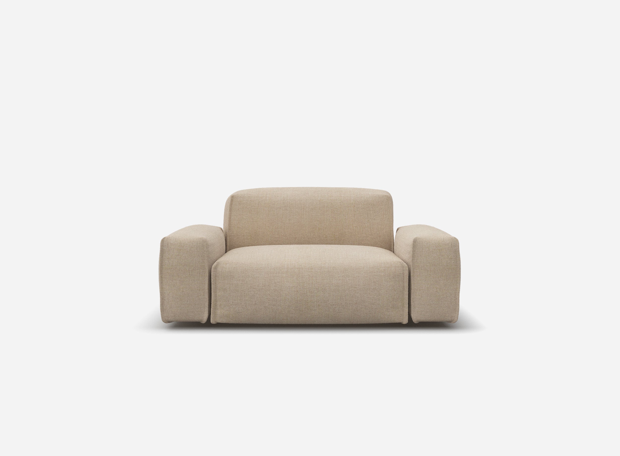 Float 1.5 Seater Sofa | Cream Textured Weave