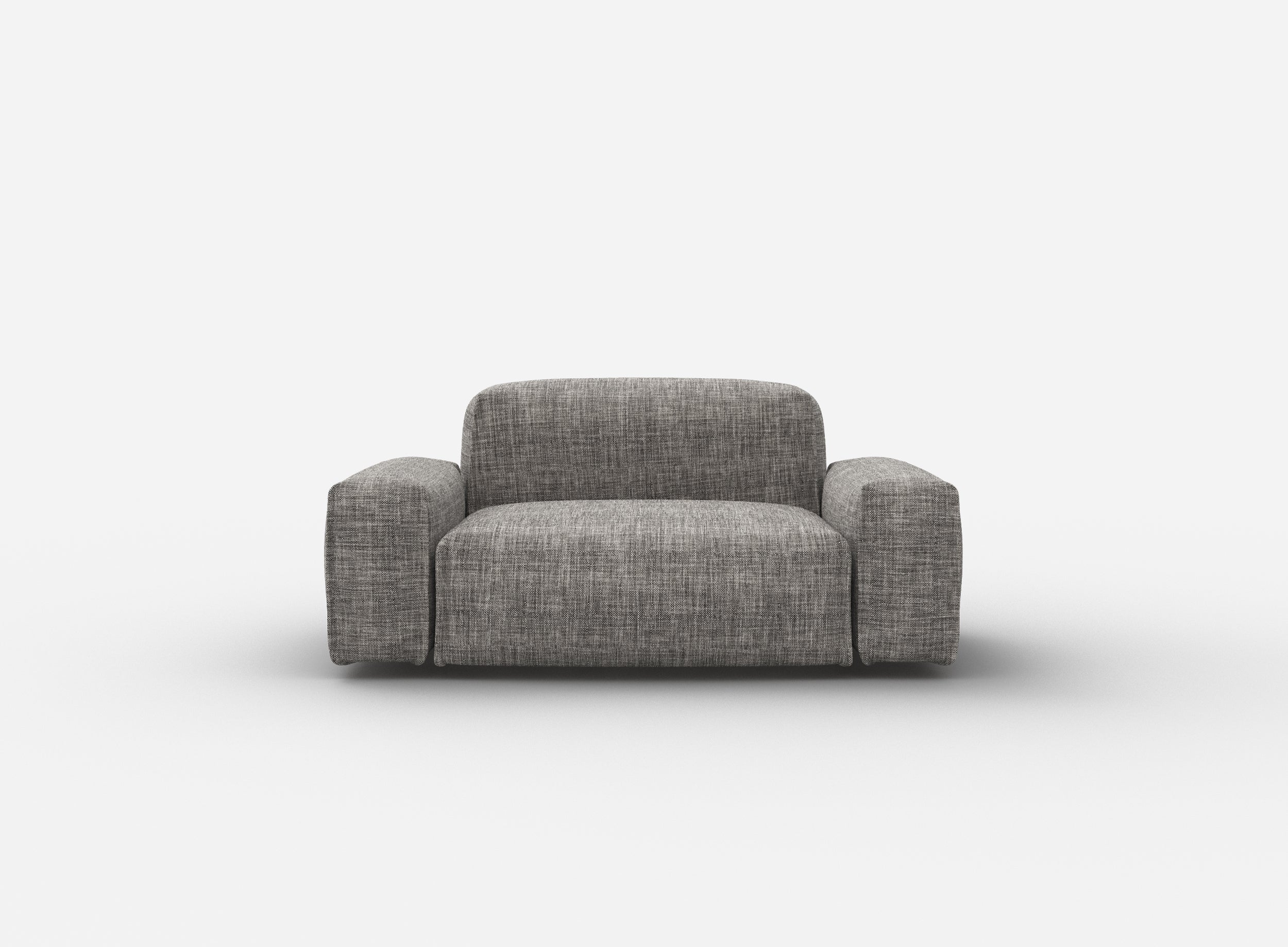 Float 1.5 Seater Sofa | Salt & Pepper Textured Weave