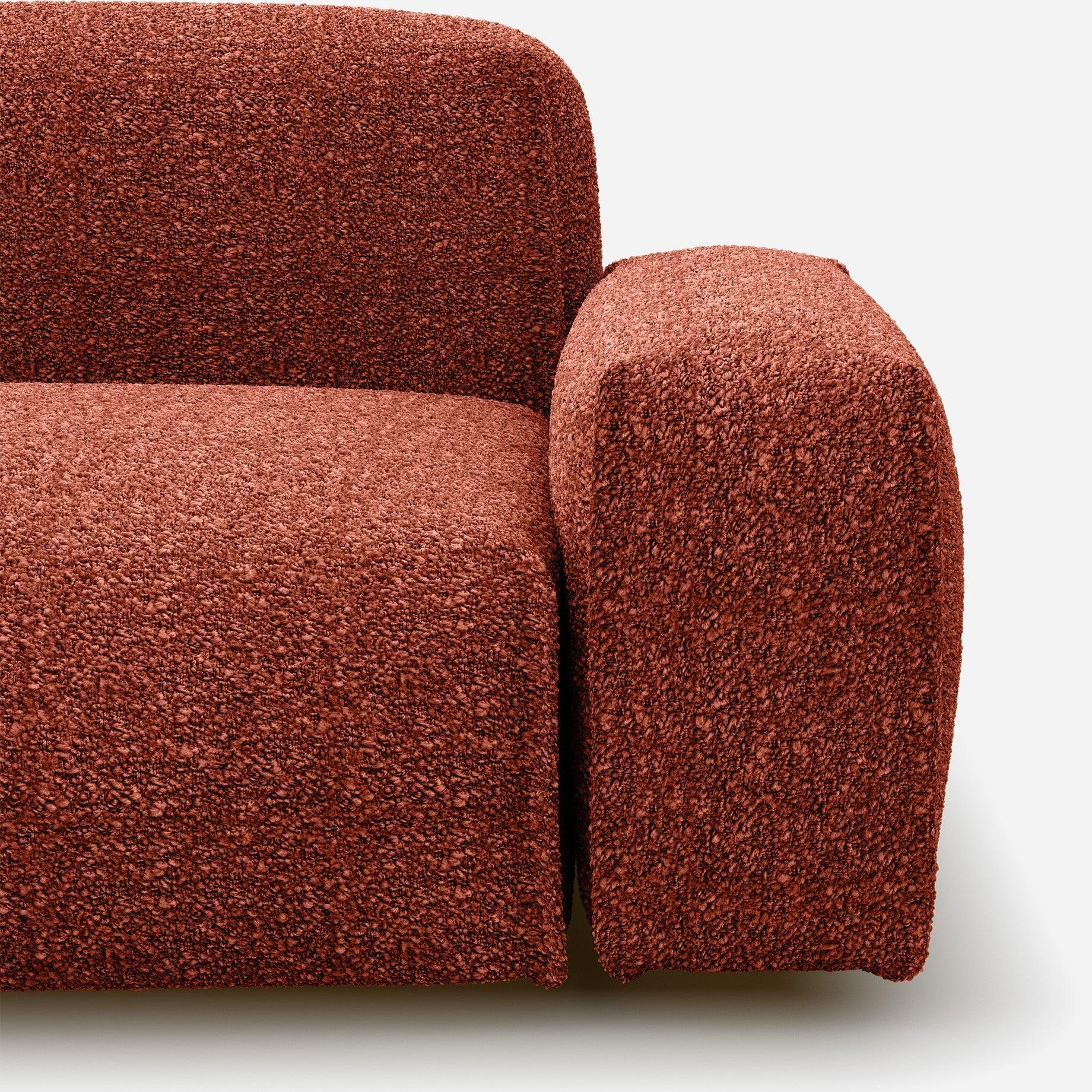 Float 2 Seater Sofa | Brick Boucle