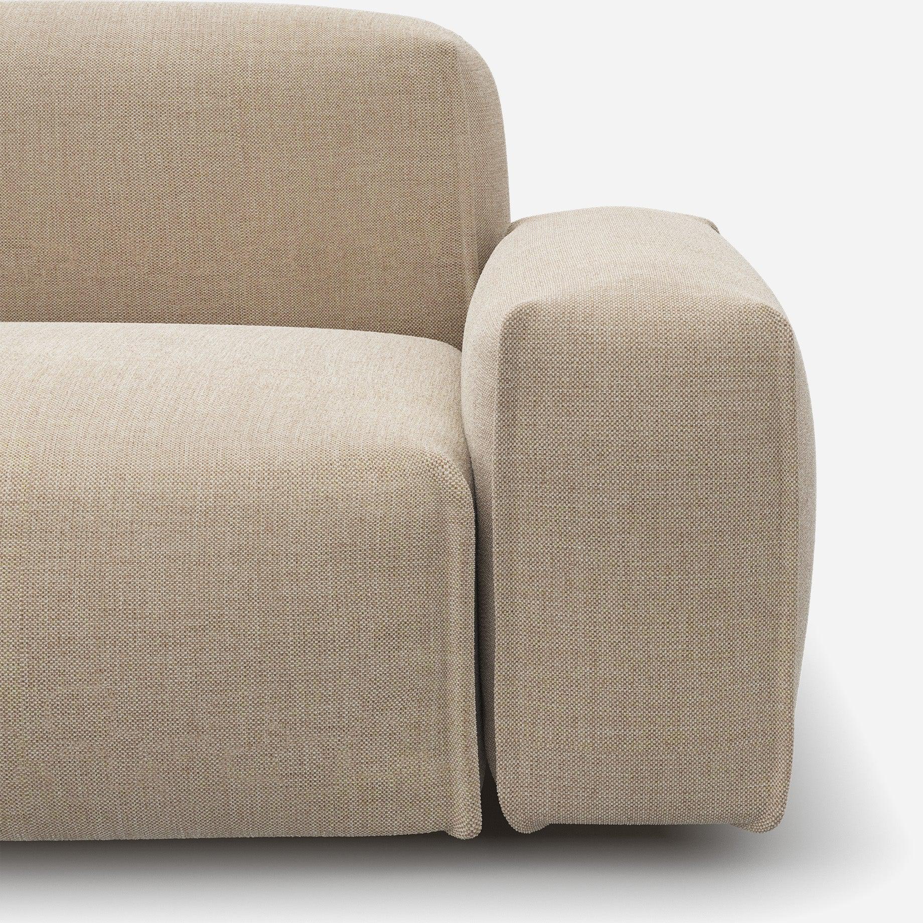 Float 2 Seater Sofa | Cream Textured Weave