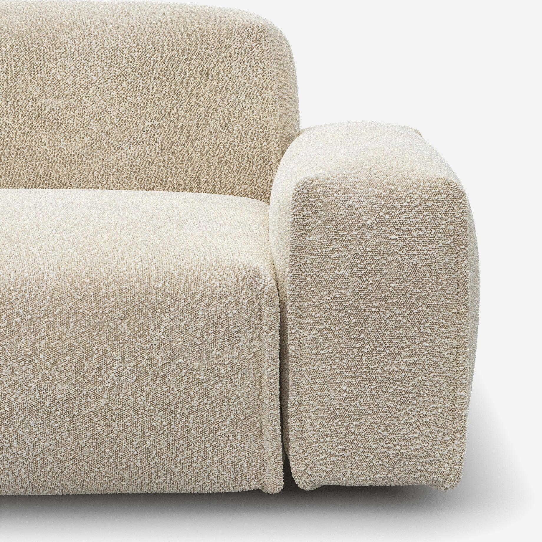 Float 2 Seater Sofa | Ecru Boucle