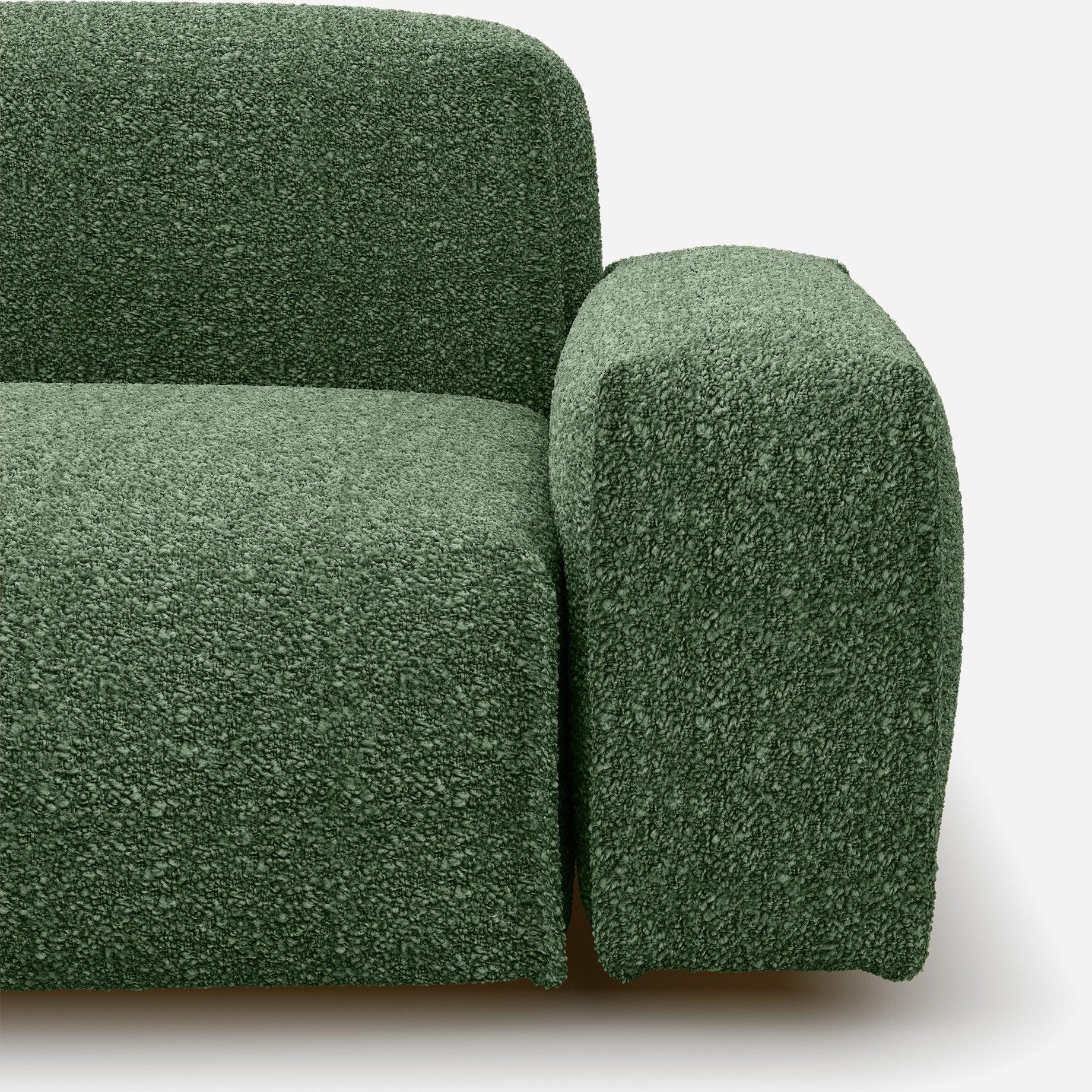 Float 2 Seater Sofa | Green Boucle