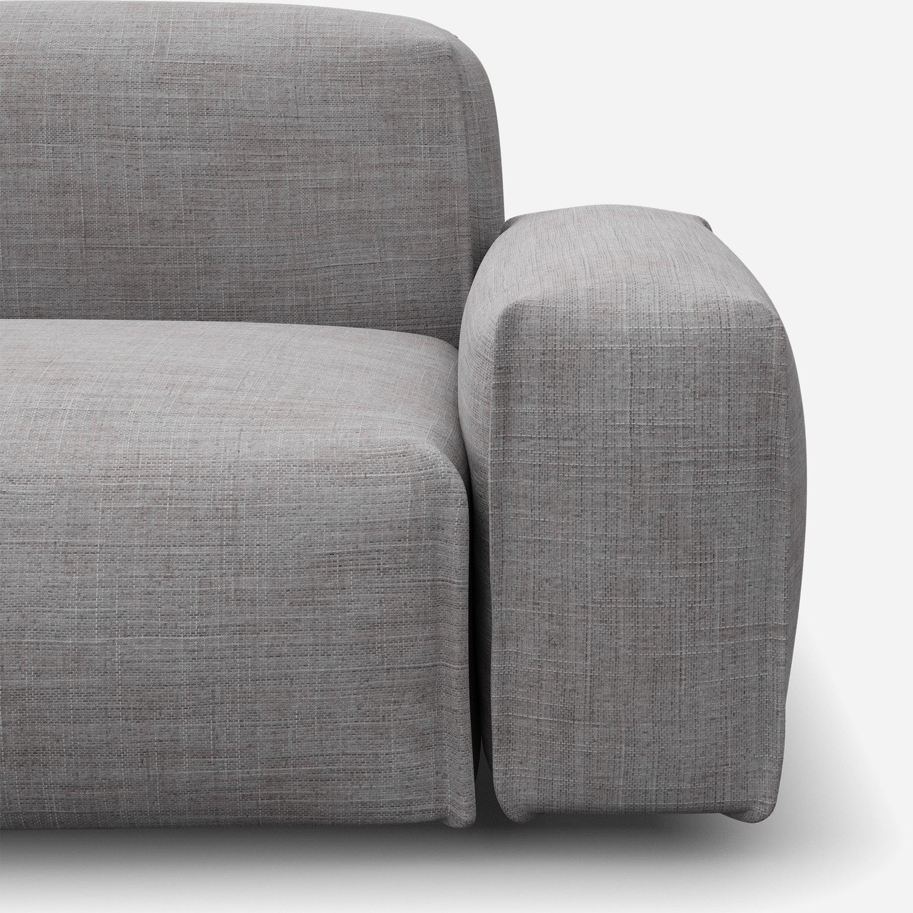 Float 2 Seater Sofa | Light Grey Weave