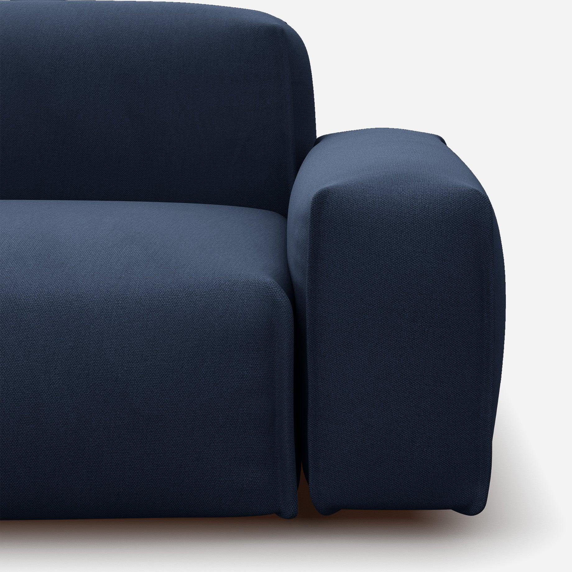 Float 2 Seater Sofa | Navy Cotton