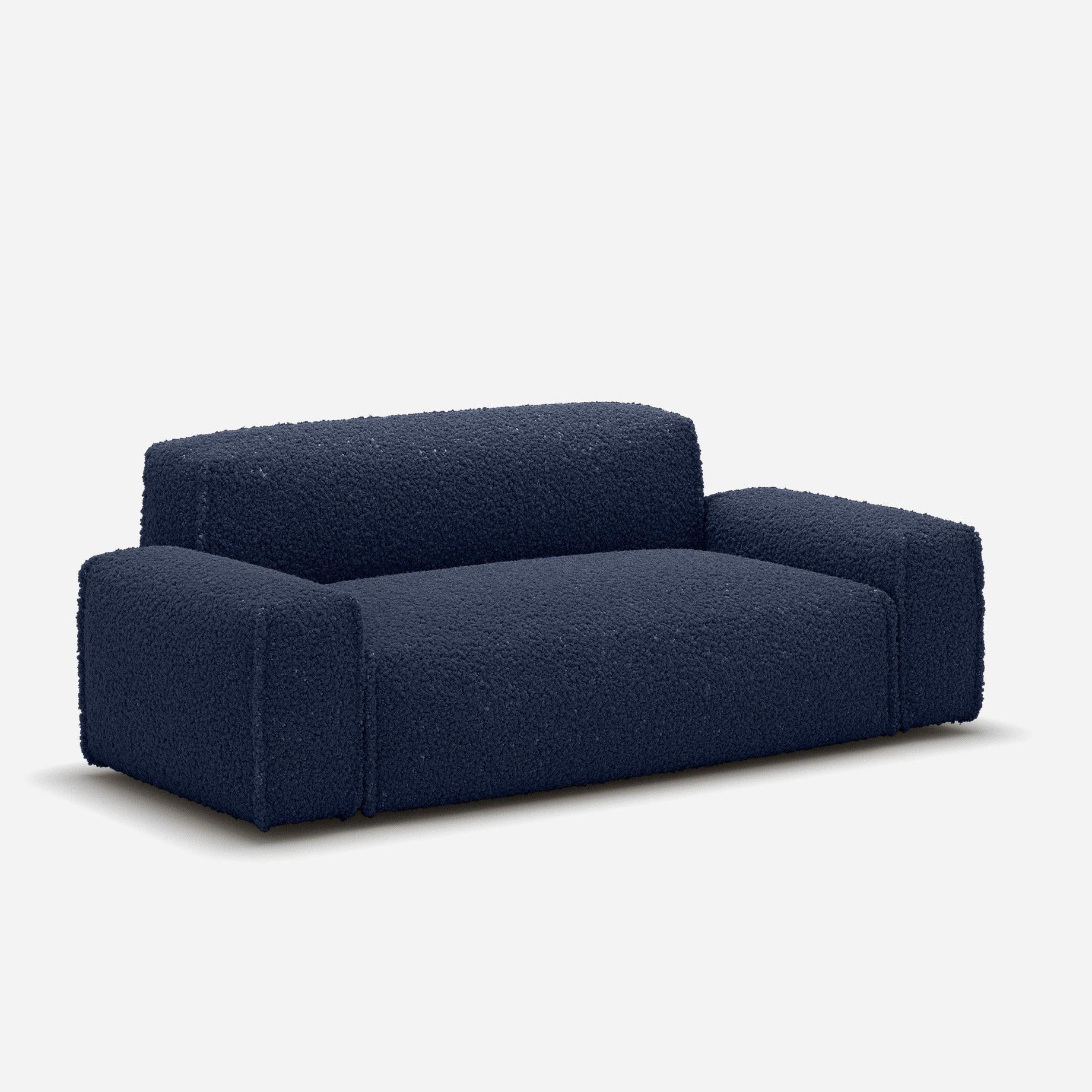 Float 2 Seater Sofa | Navy Fleece