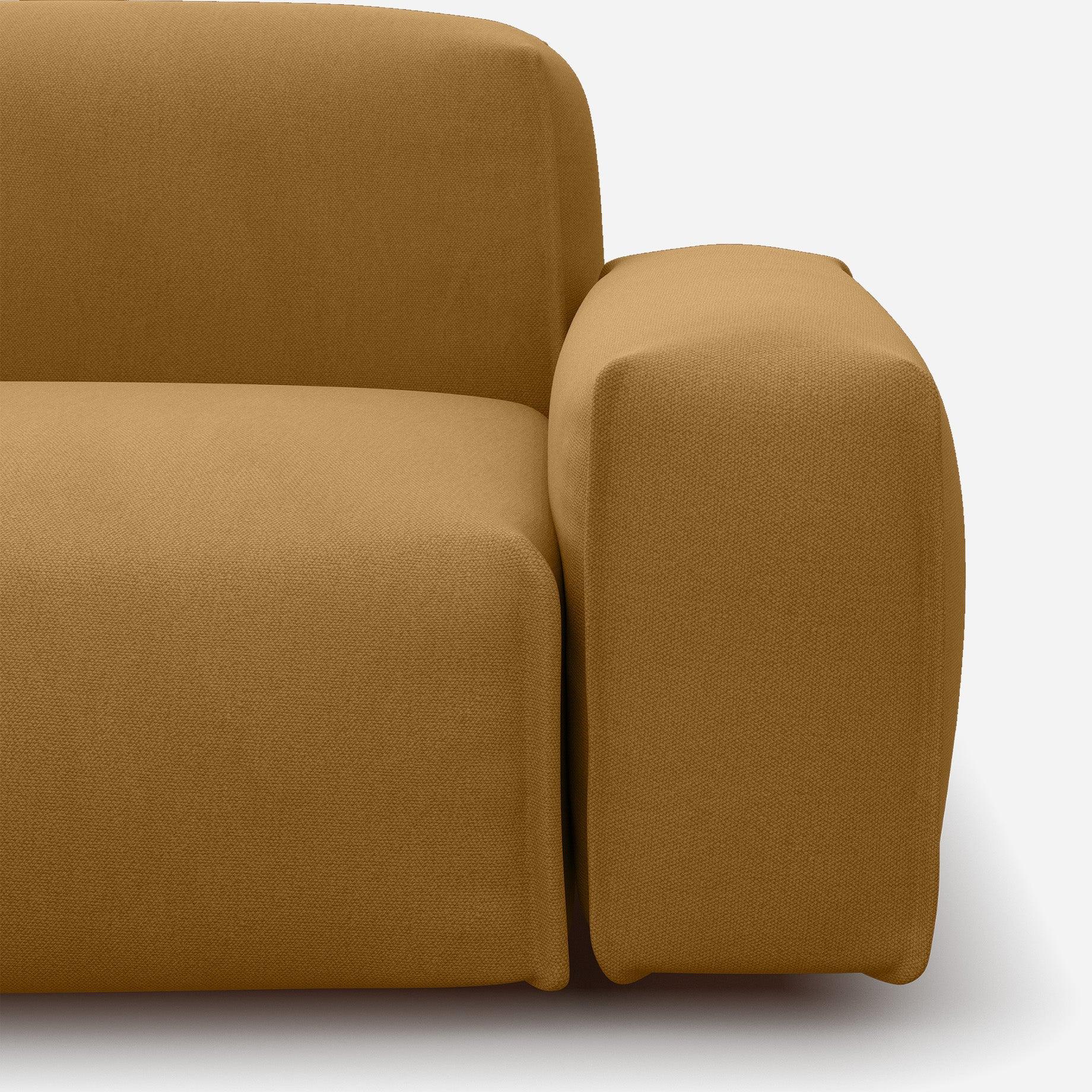 Float 2 Seater Sofa | Ochre Cotton