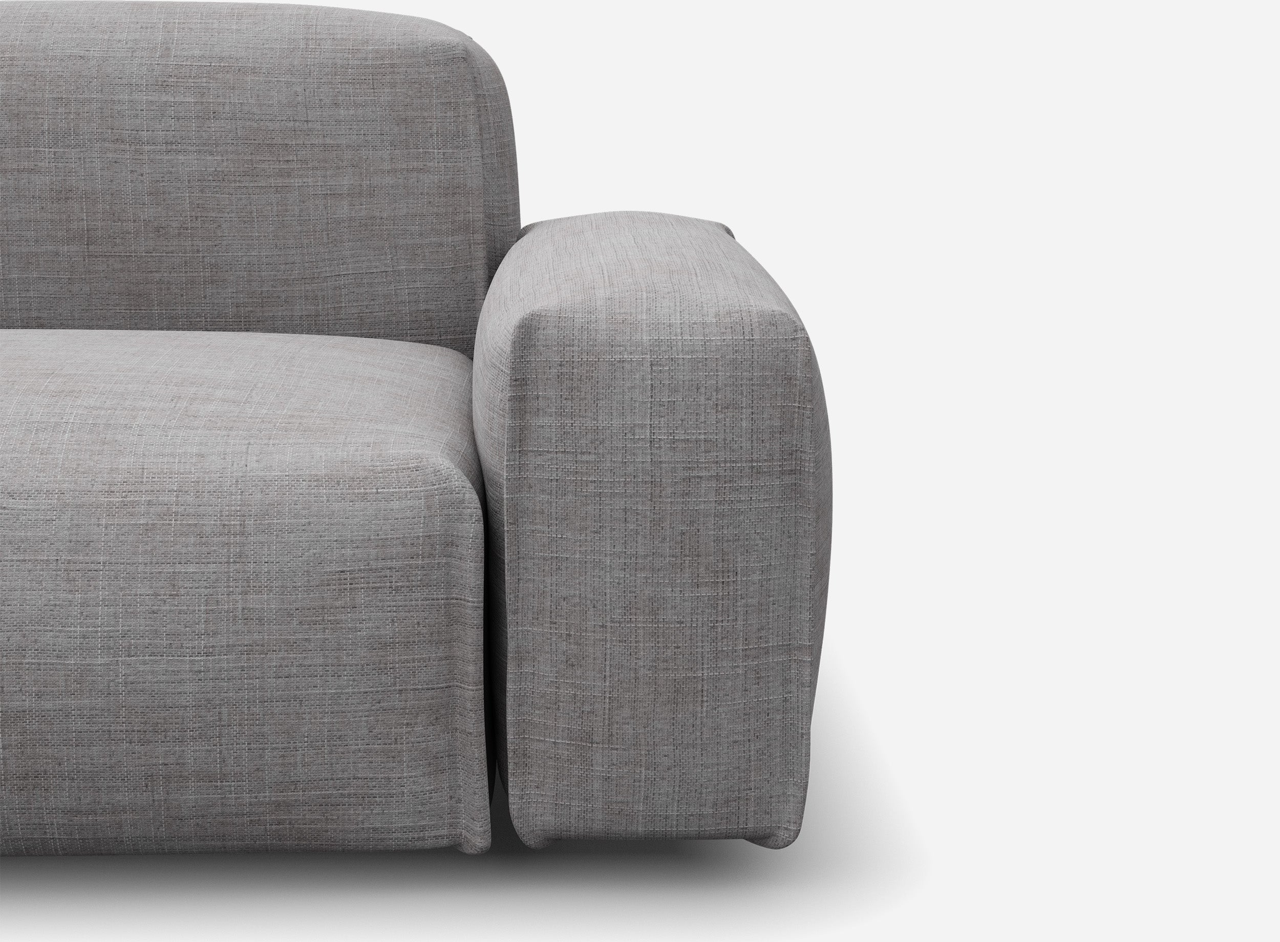 Float 3 Seater Sofa | Light Grey Weave