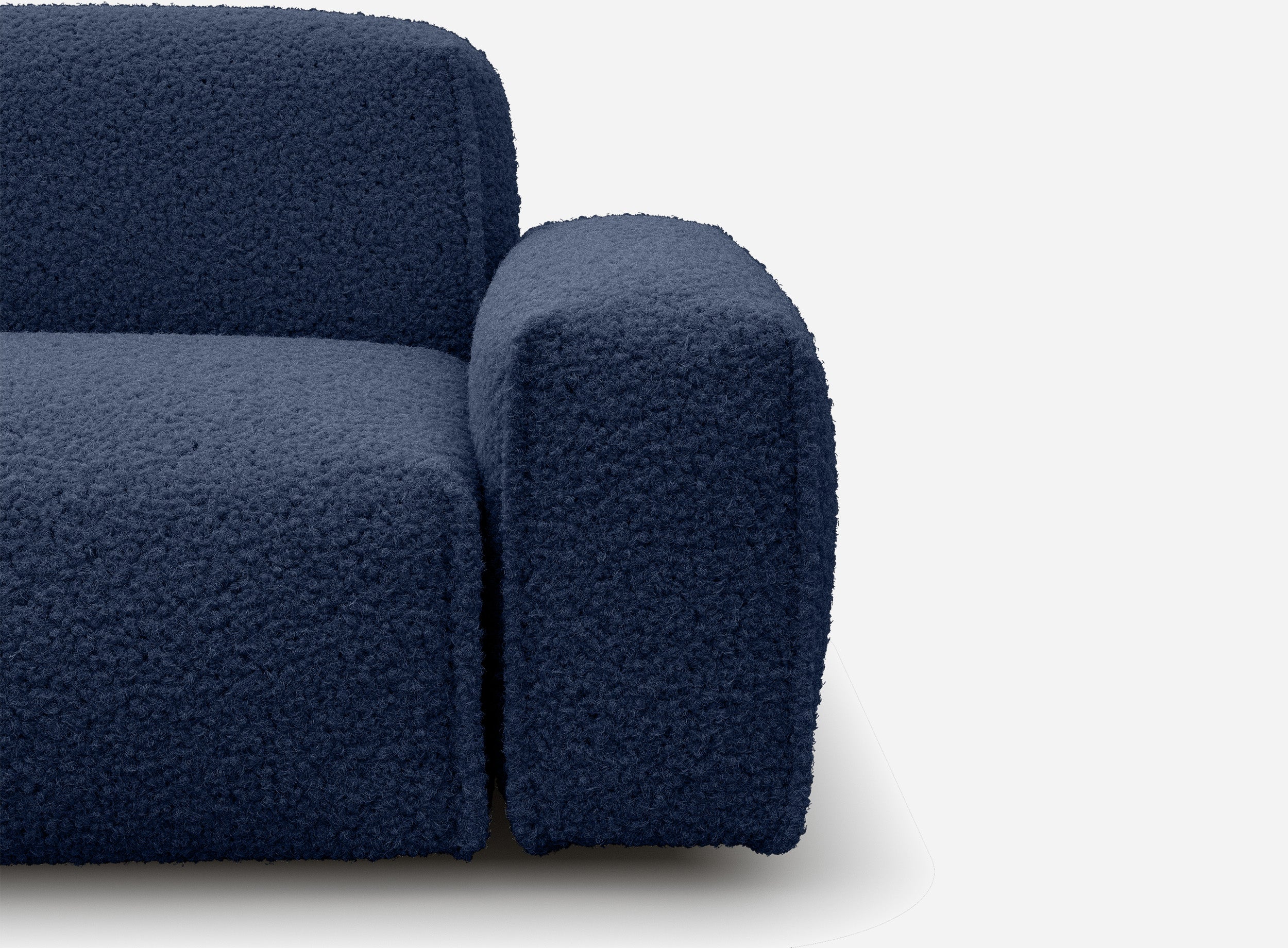 Float 5 Seater LH Chaise Sofa | Navy Fleece