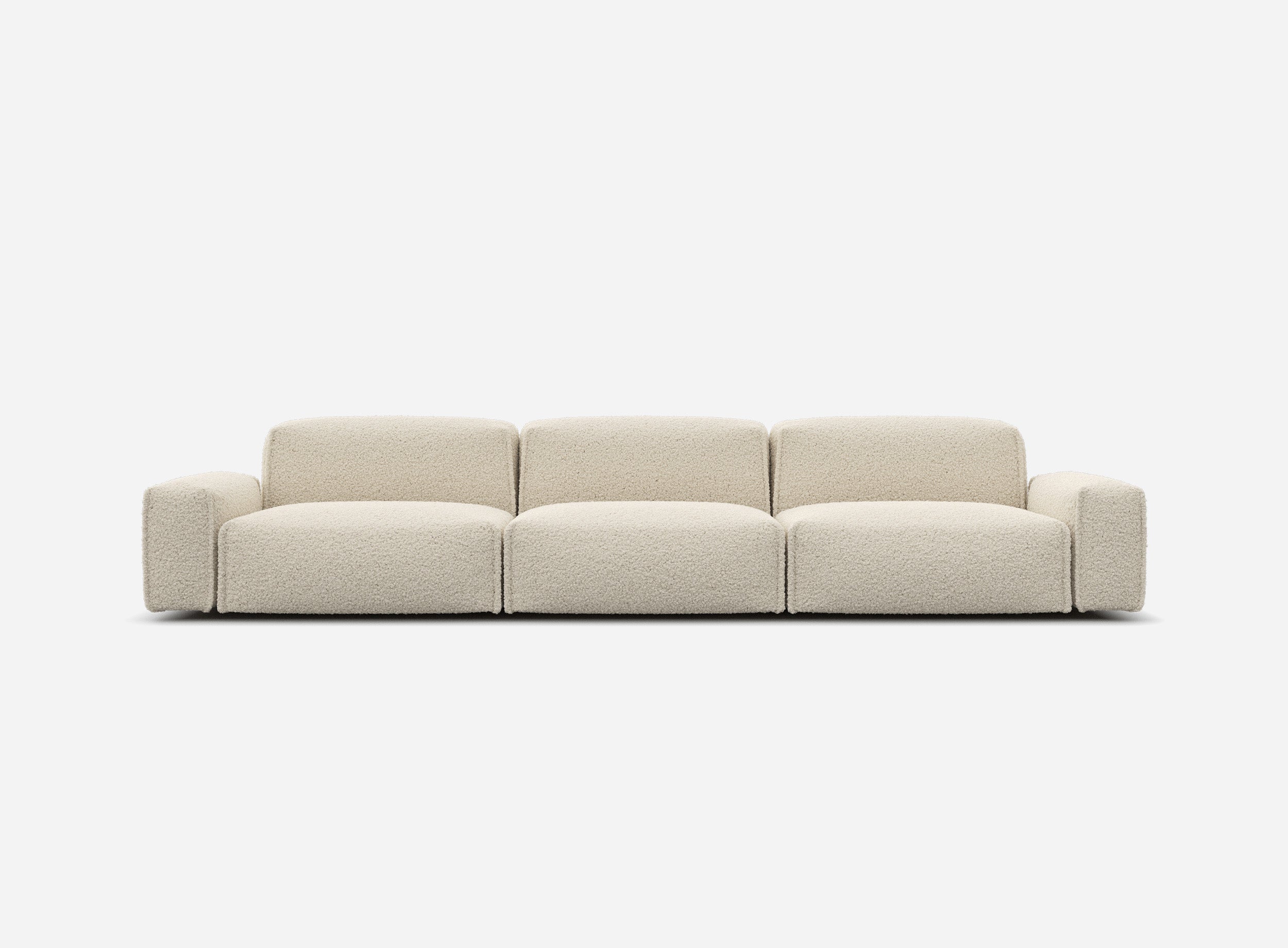 Float 5 Seater Sofa | Cream Fleece