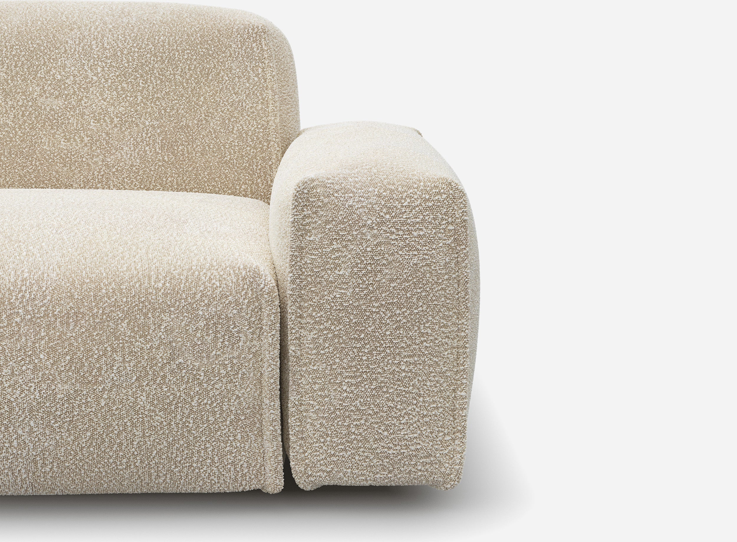 Float 5 Seater Sofa | Ecru Boucle