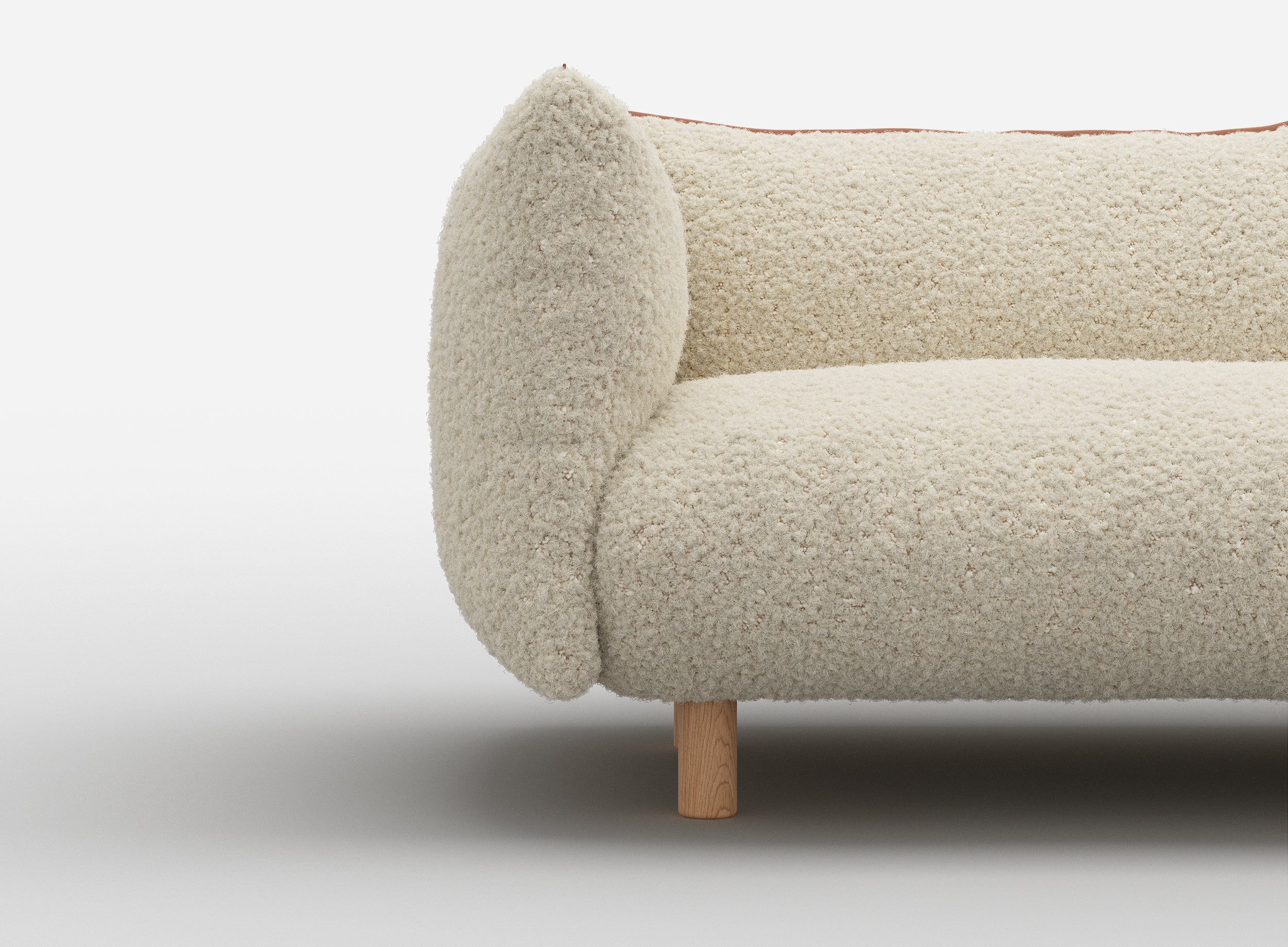 Pillow 3 Seater Sofa | Cream Fleece