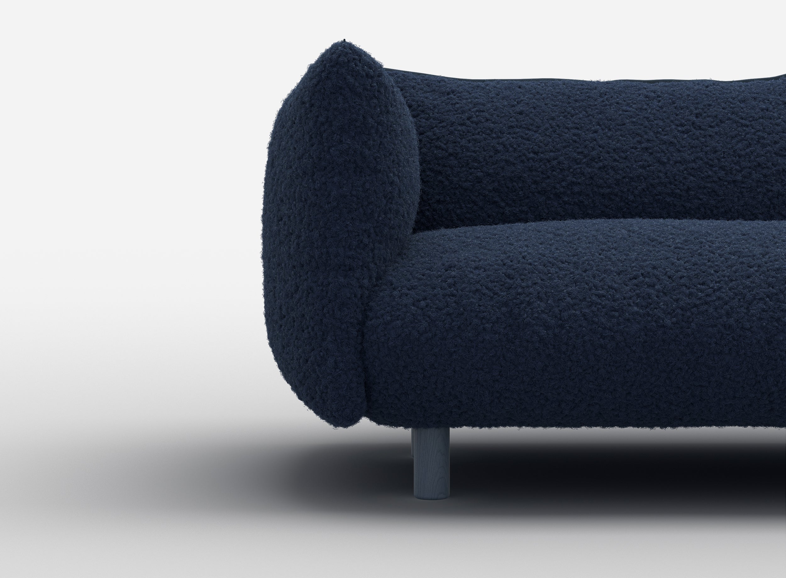 Pillow 3 Seater Sofa | Navy Fleece