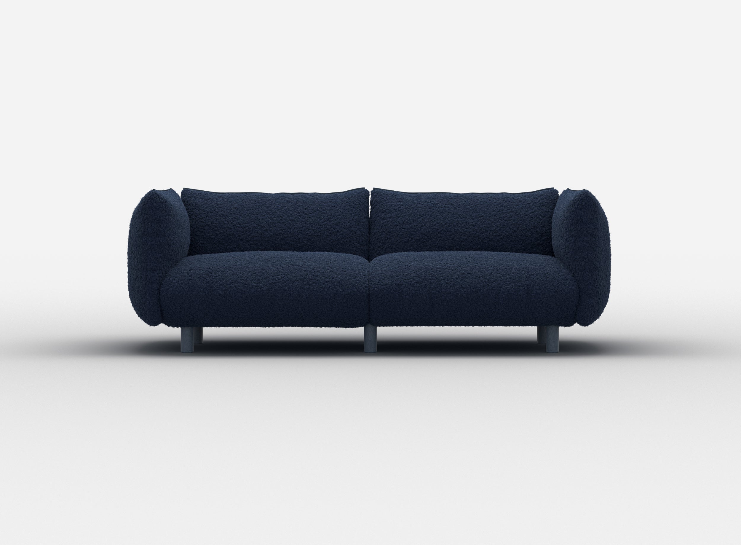 Pillow 3 Seater Sofa | Navy Fleece