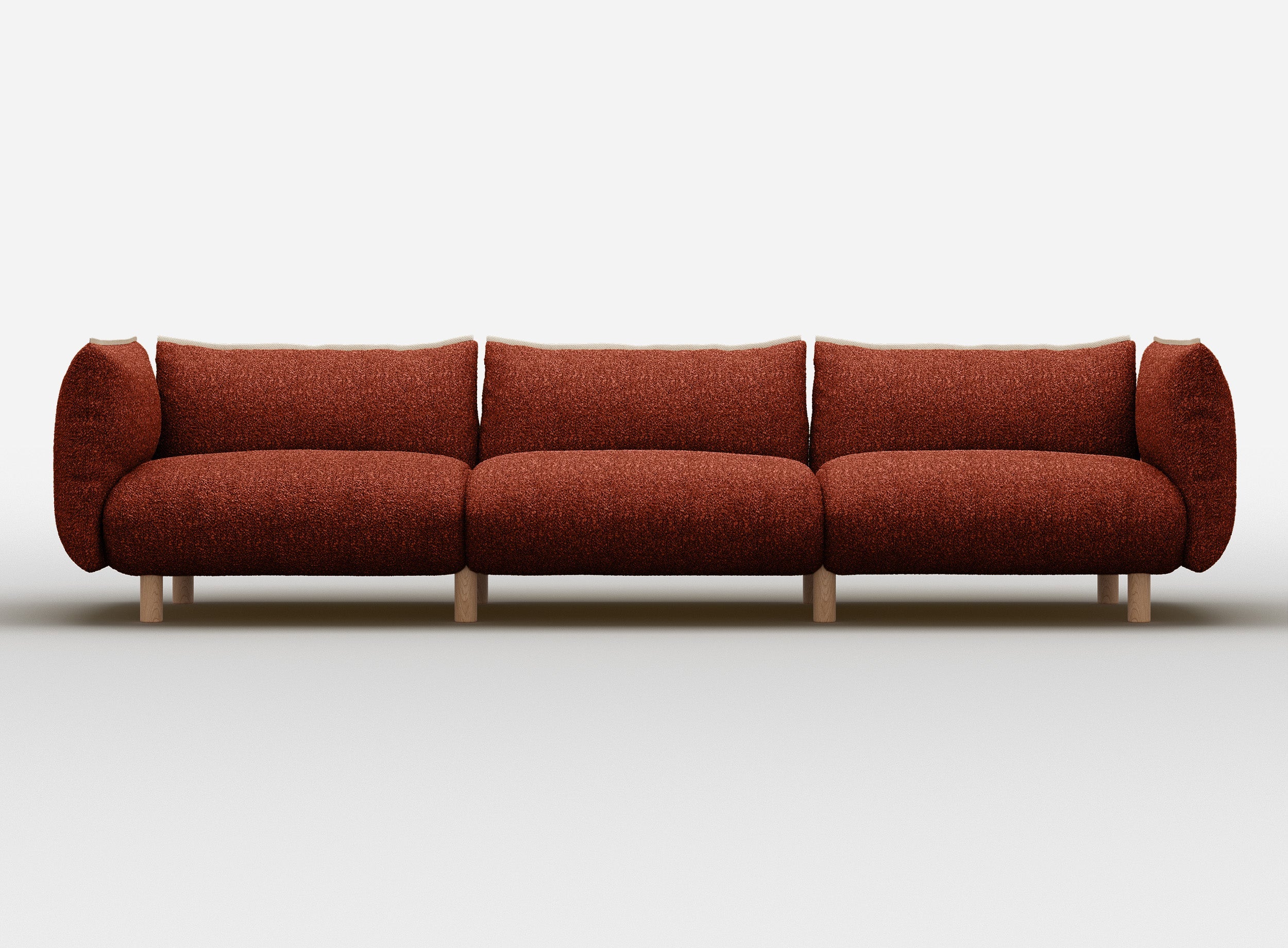 Pillow 5 Seater Sofa | Brick Boucle