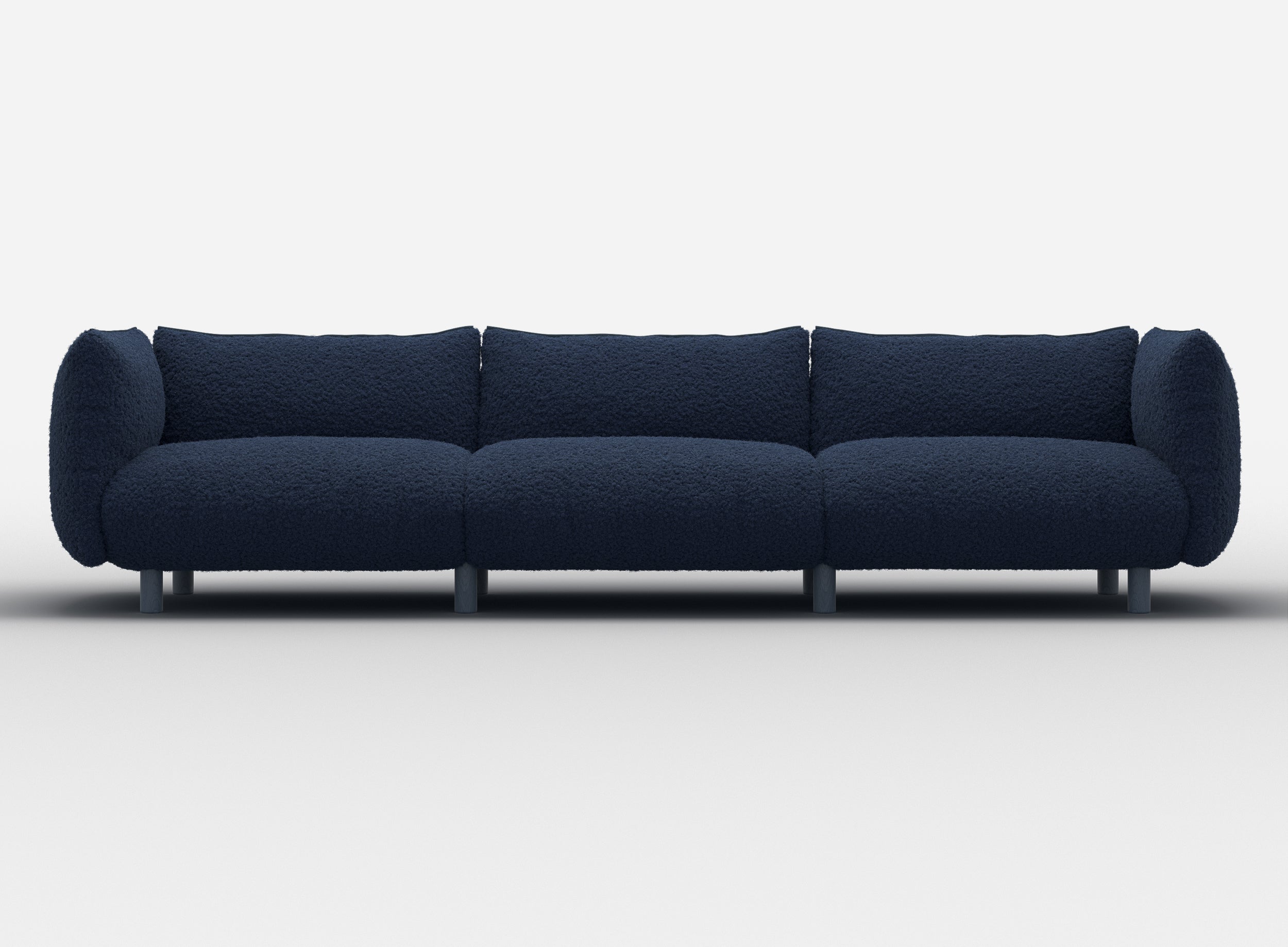 Pillow 5 Seater Sofa | Navy Fleece