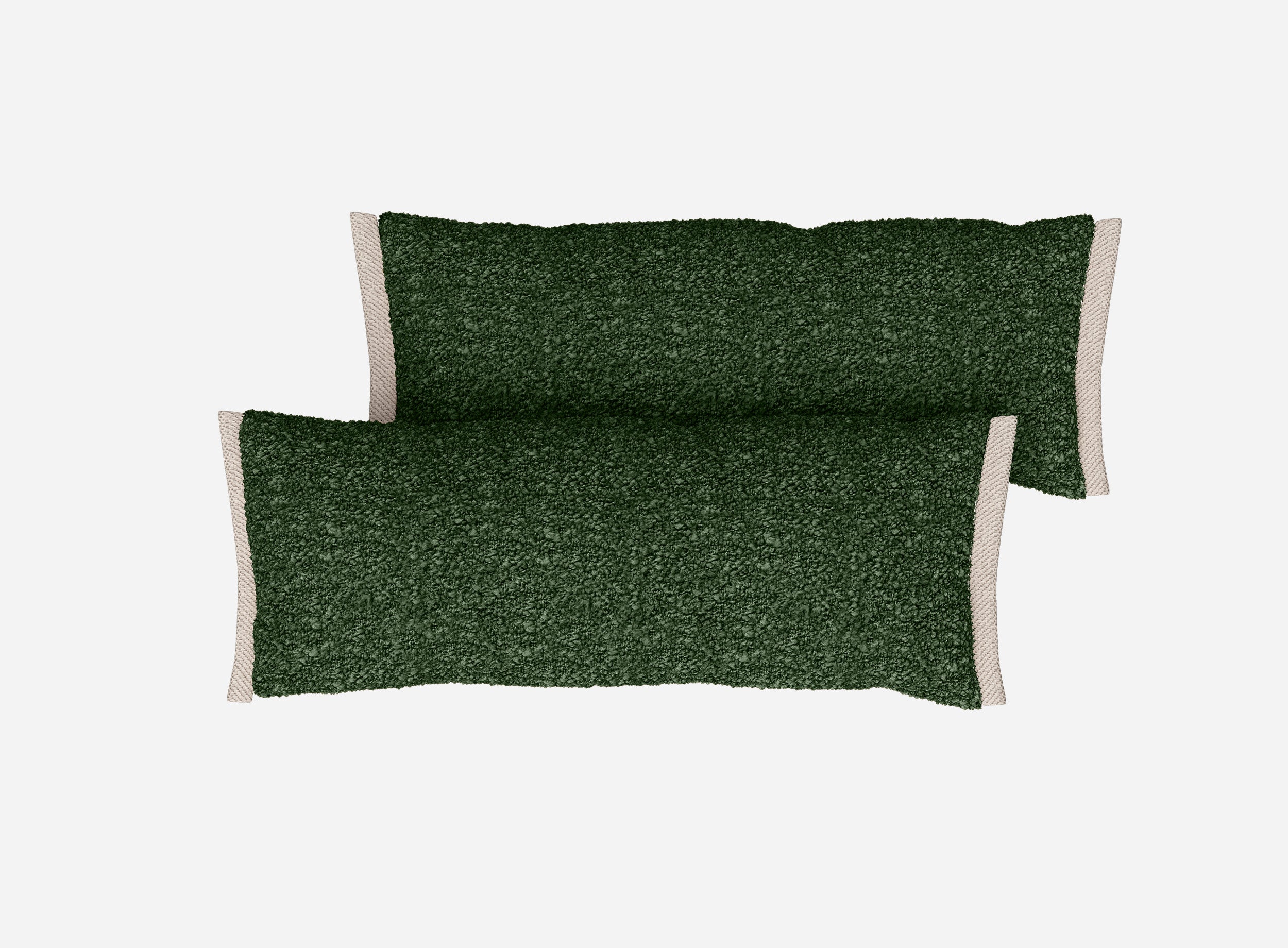 Side Cushions | Green Boucle