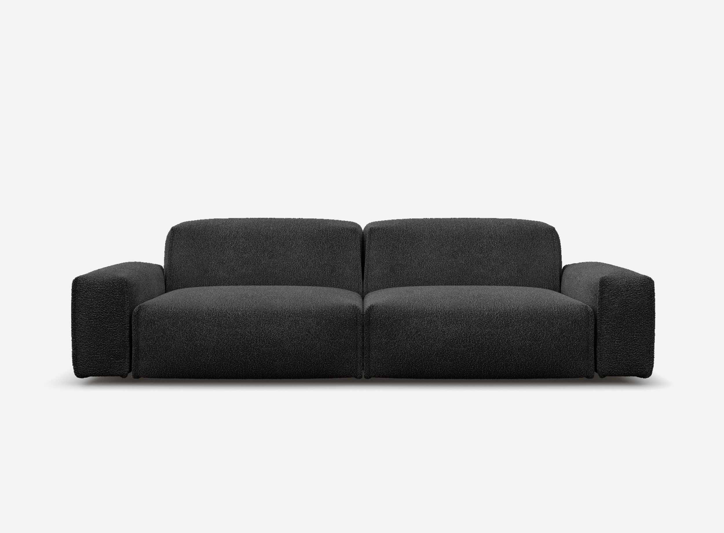 Float 3 Seater Sofa | Black Boucle