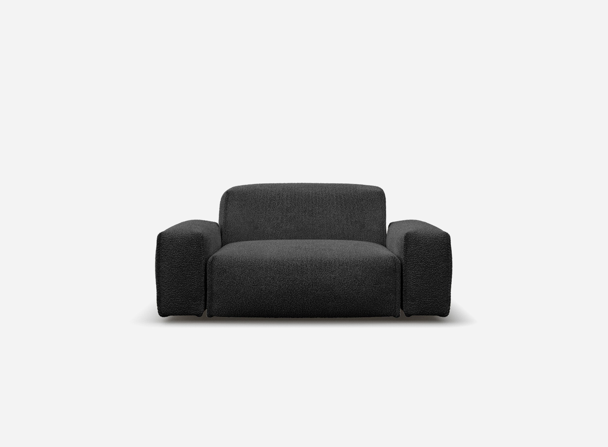 Float 1.5 Seater Sofa | Black Boucle