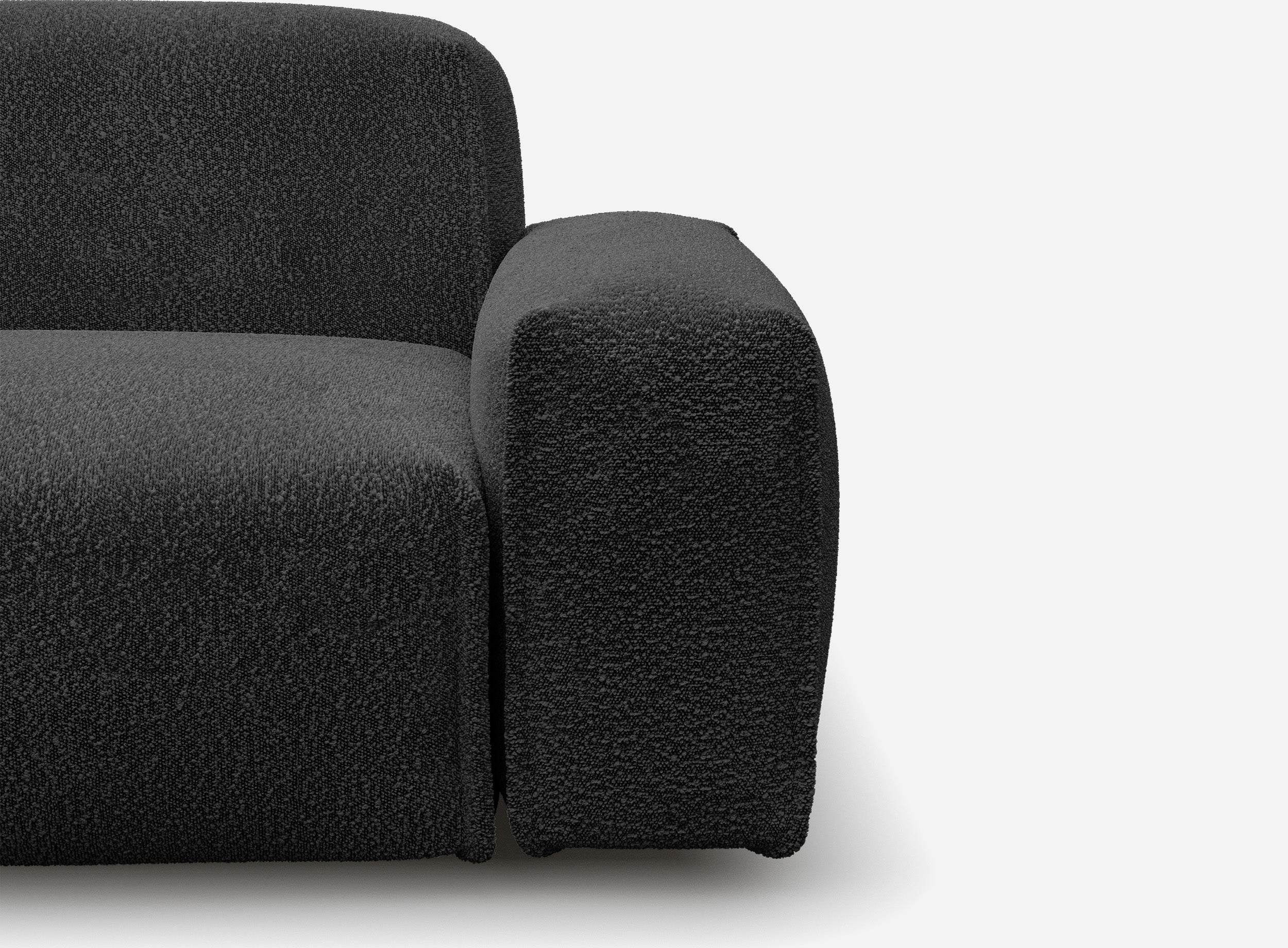 Float 1.5 Seater Sofa | Black Boucle