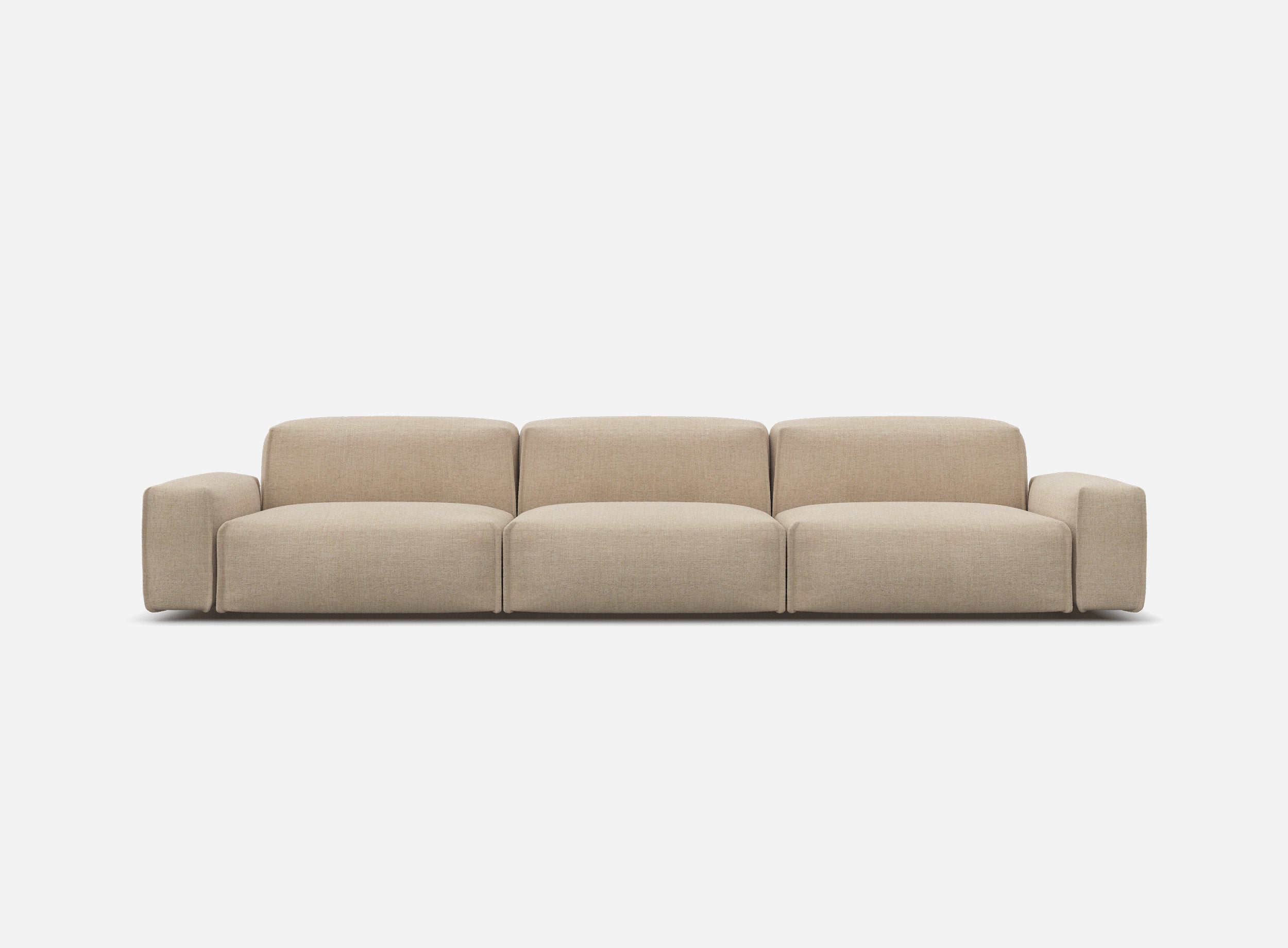 Float 5 Seater Sofa | Cream Textured Weave