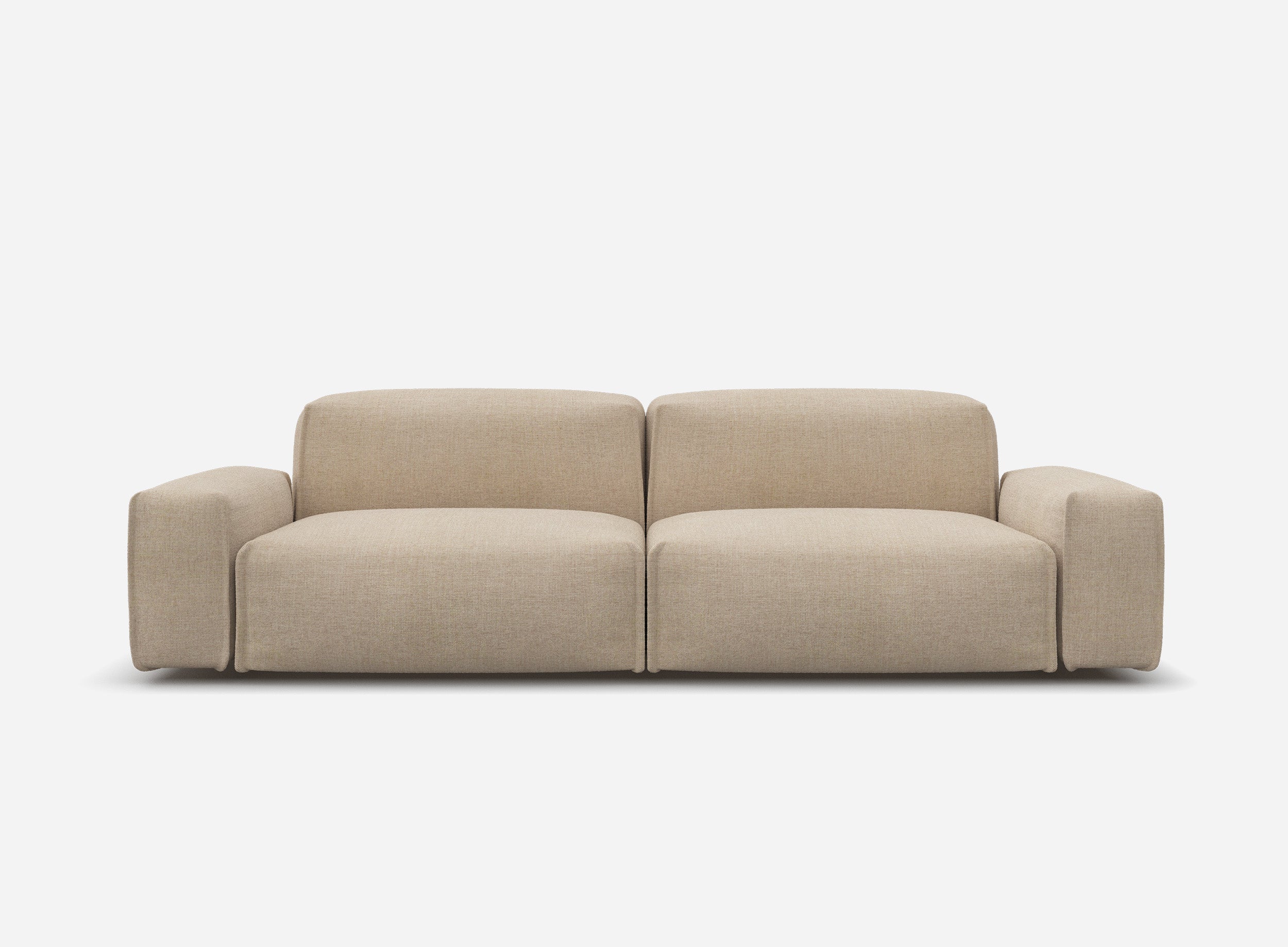 Float 3 Seater Sofa | Cream Textured Weave