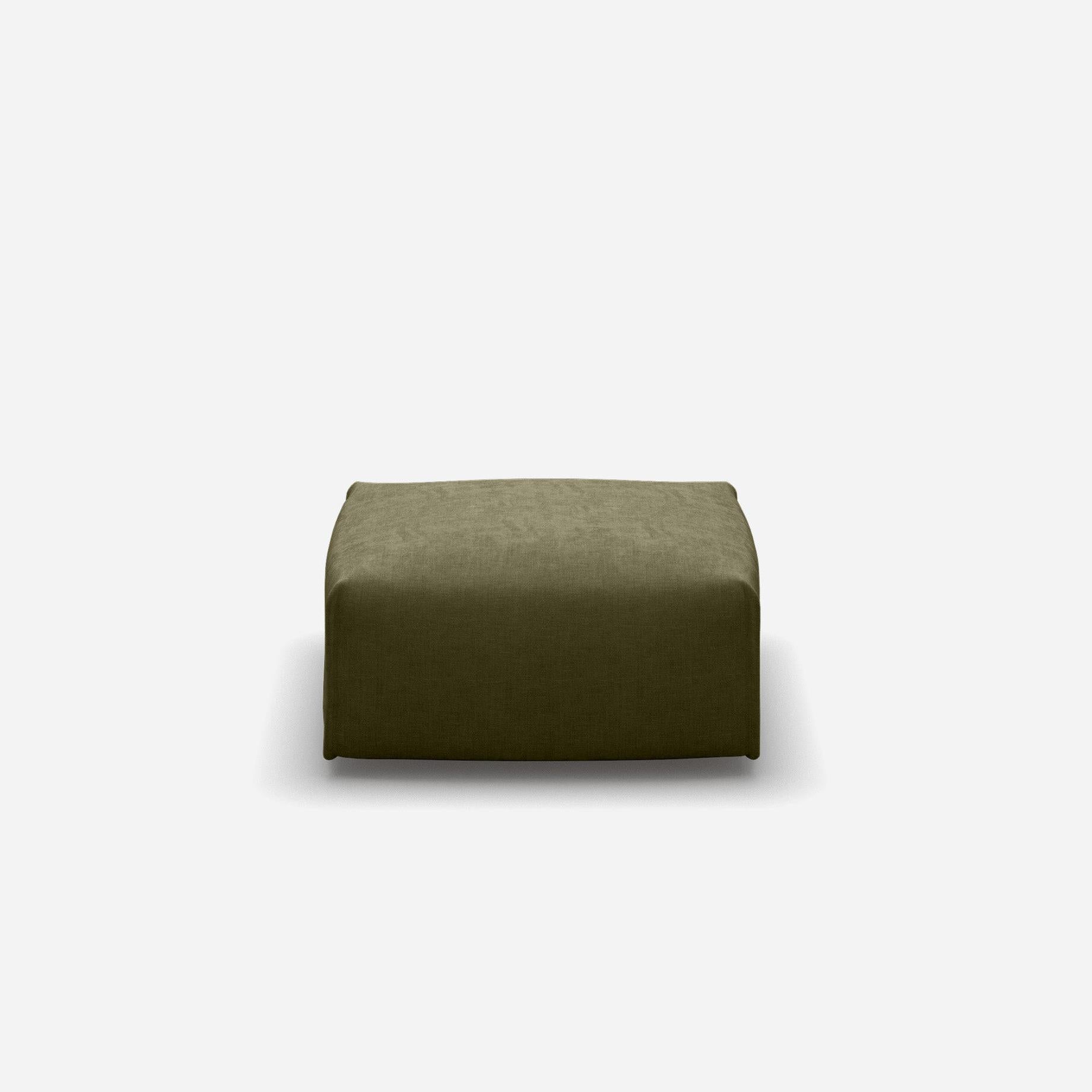 Float Square Ottoman | Meadow Cotton