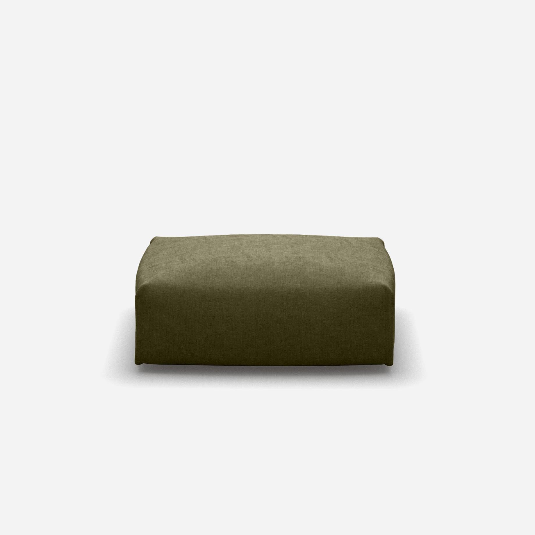 Float Rectangular Ottoman | Meadow Cotton