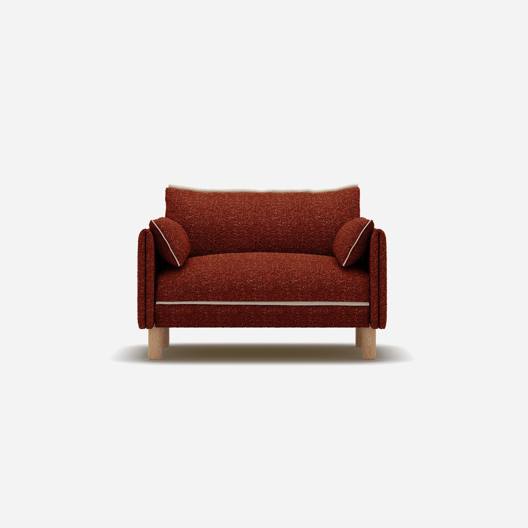 Cozy 1.5 Seater Sofa | Brick Boucle