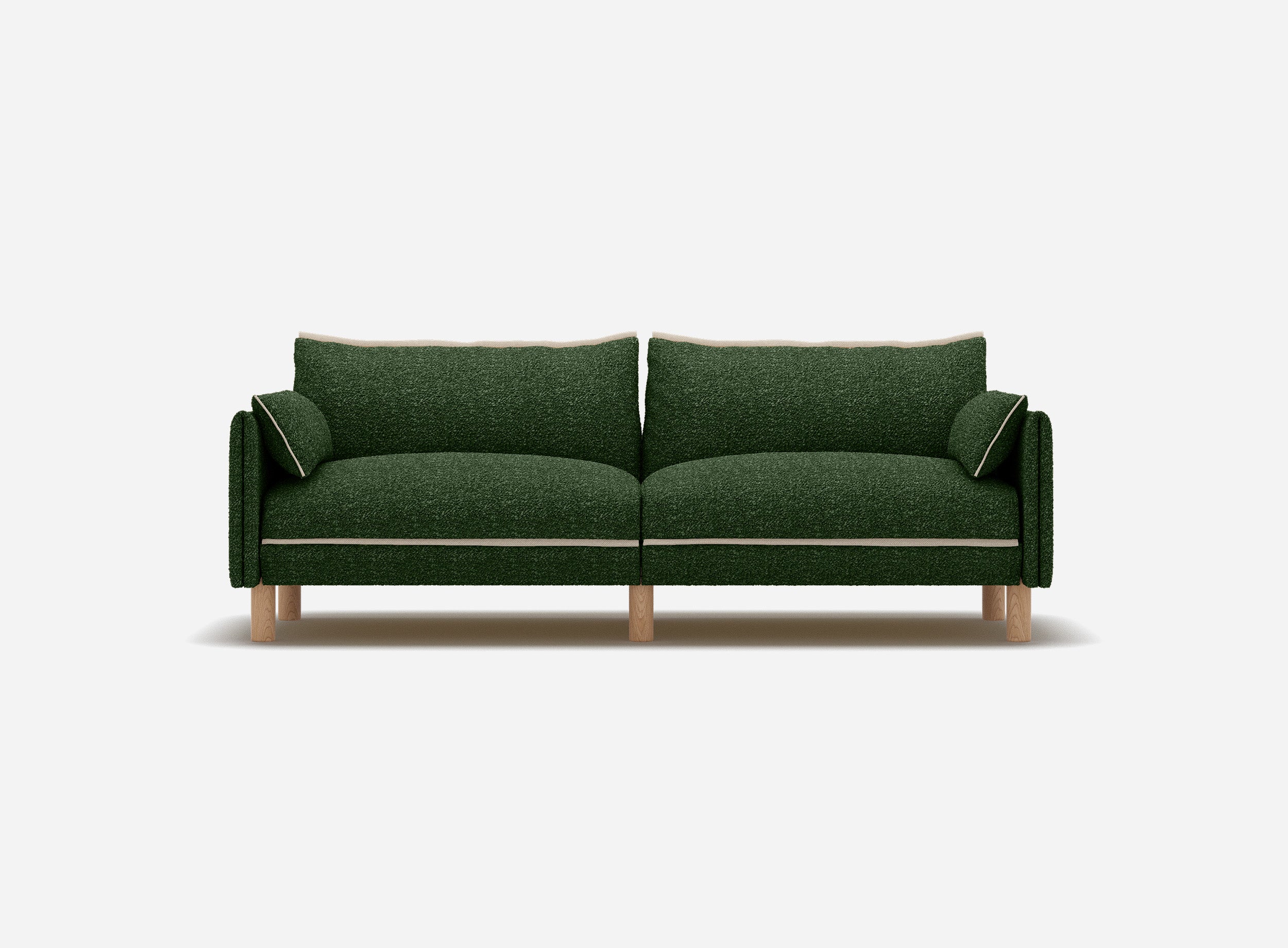 Cozy 3 Seater Sofa | Green Boucle