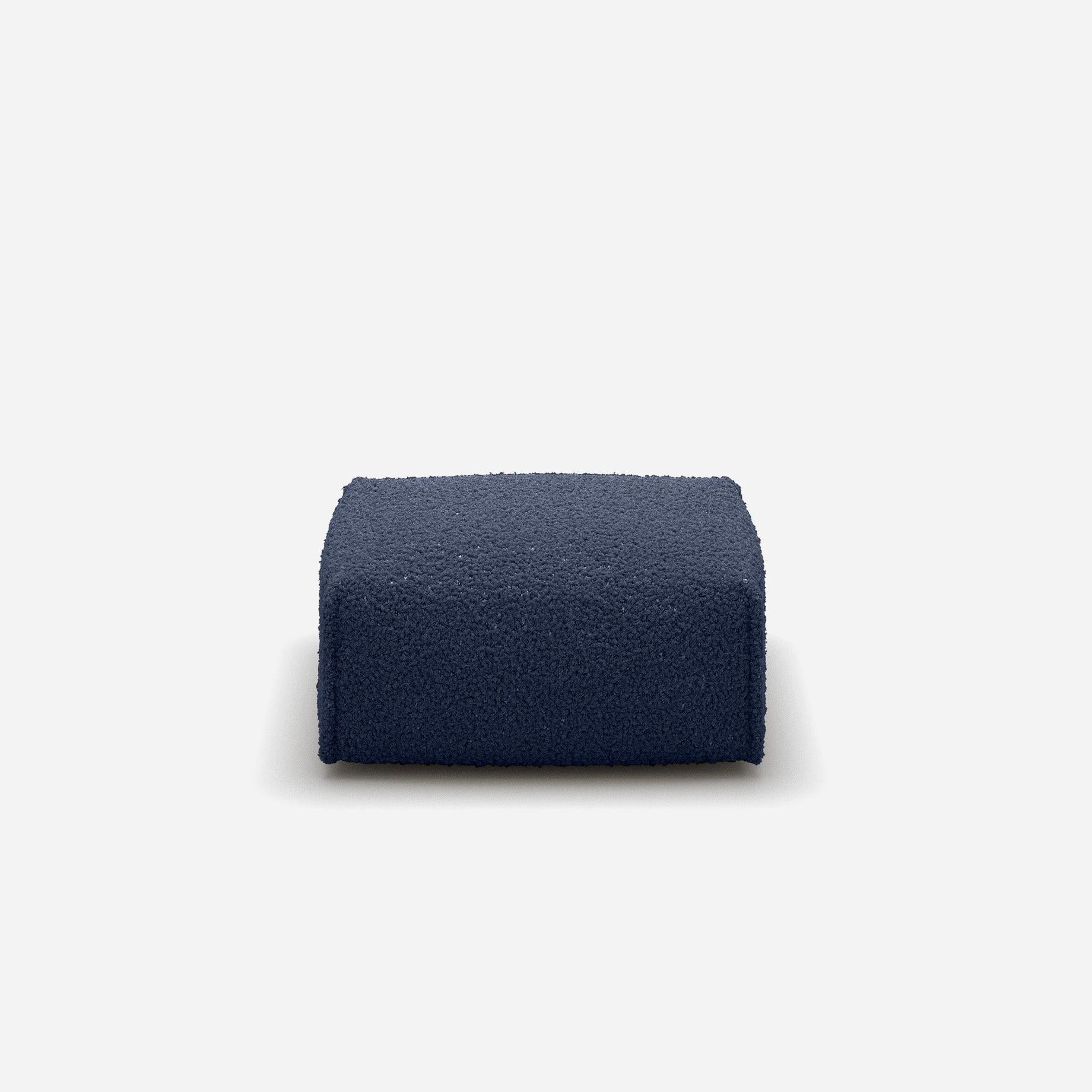 Float Square Ottoman | Navy Fleece