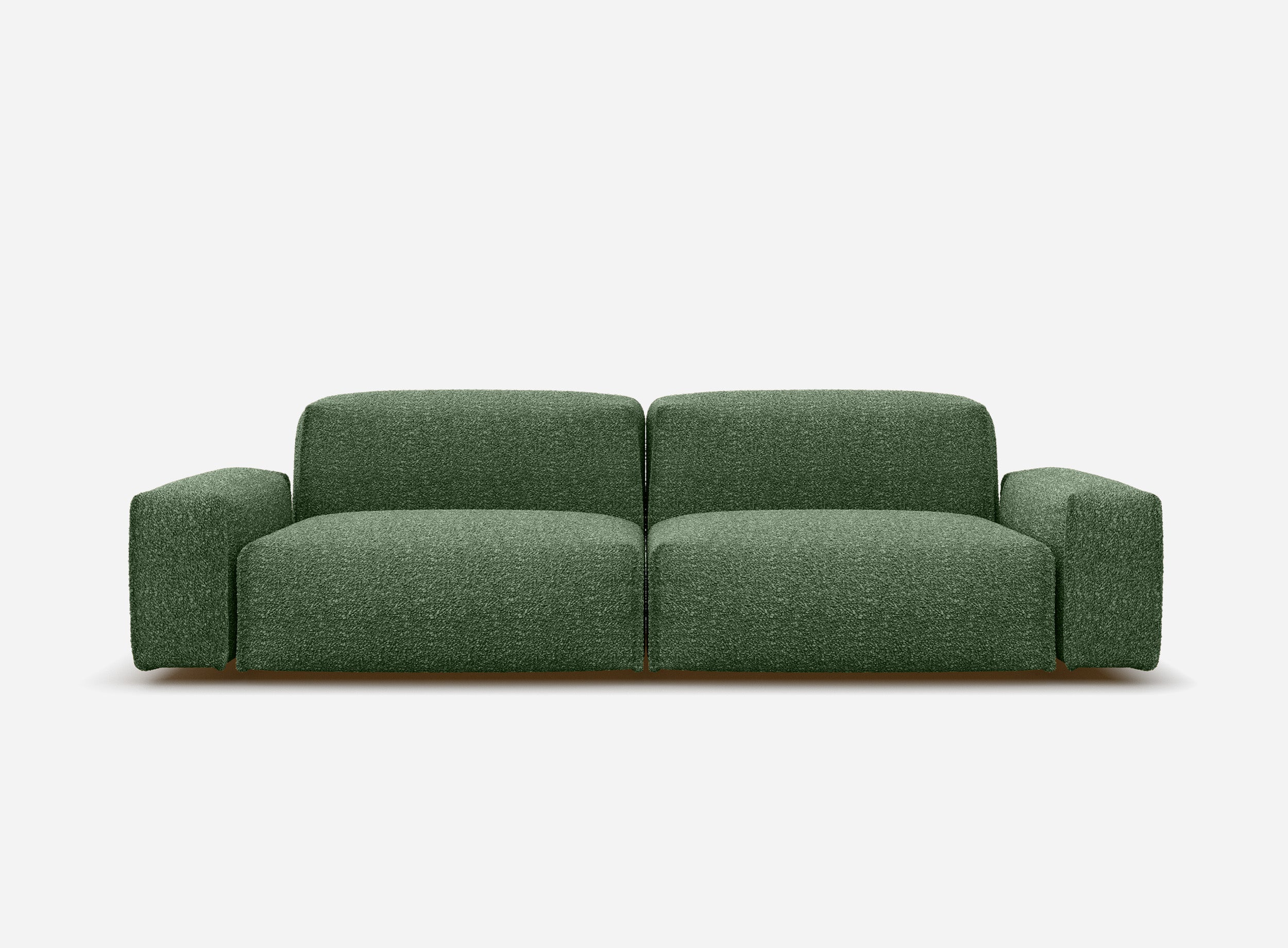 Float 3 Seater Sofa | Green Boucle