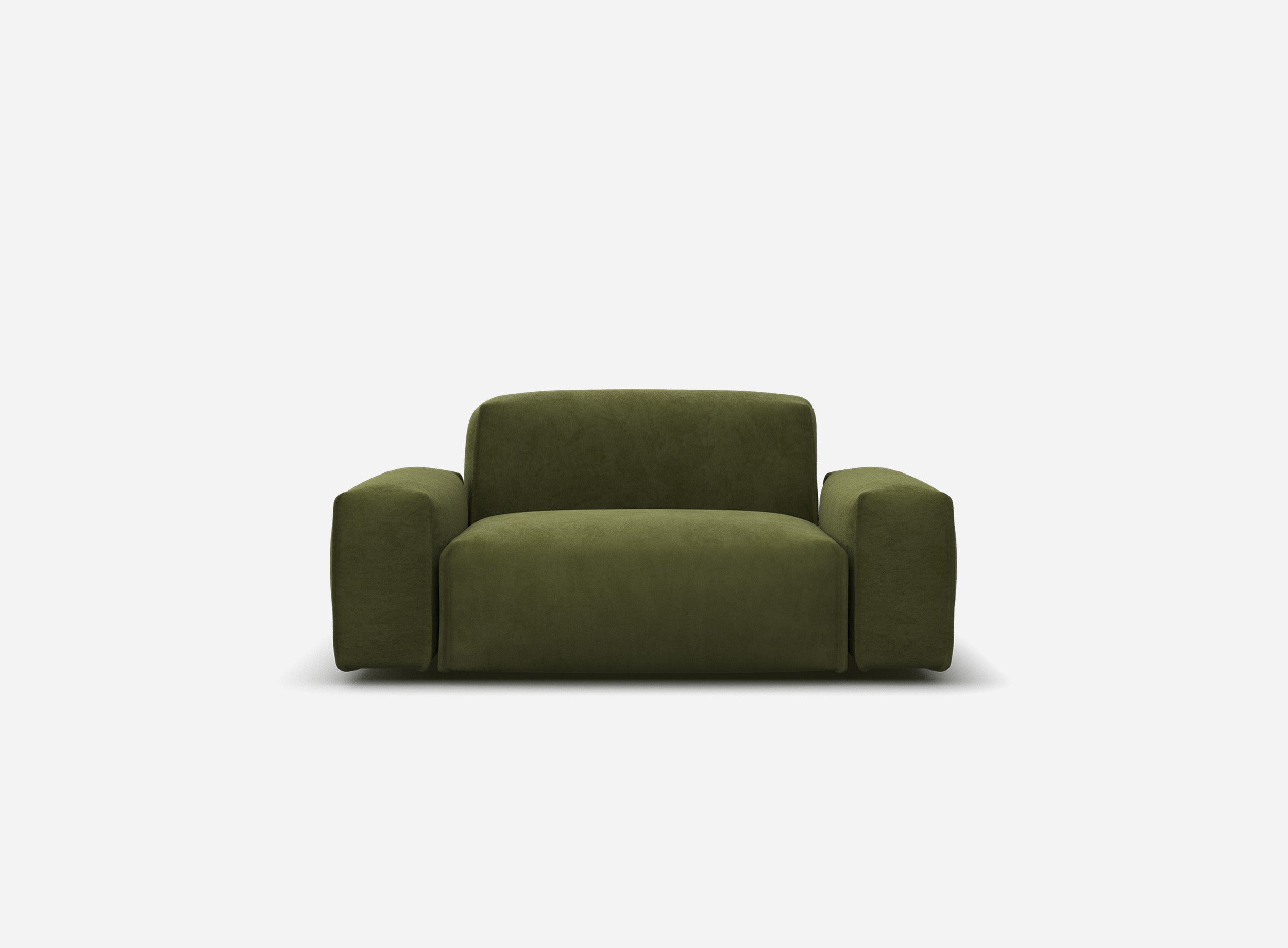 Float 1.5 Seater Sofa | Dark Green Velvet