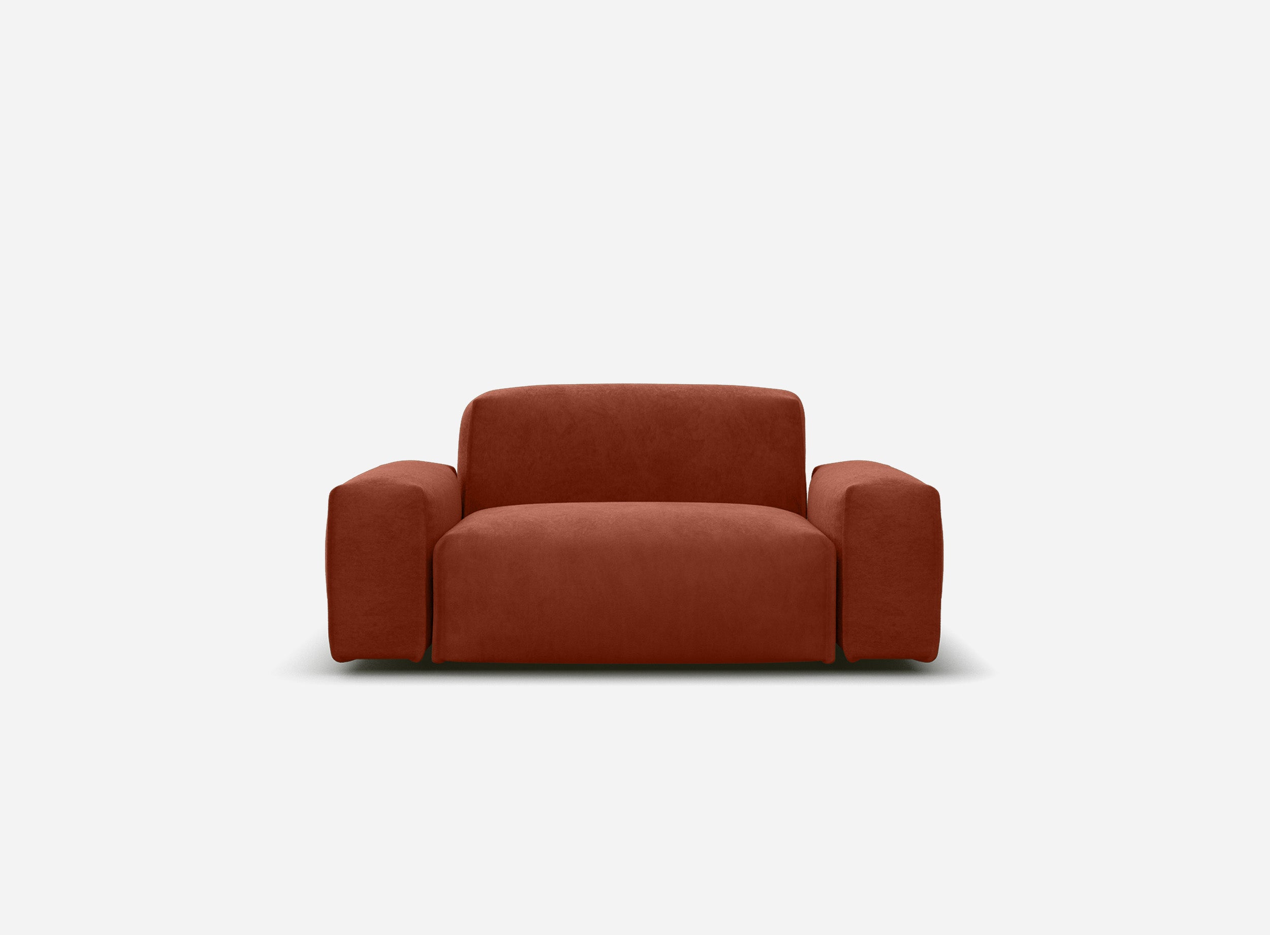 Float 1.5 Seater Sofa | Rust Velvet