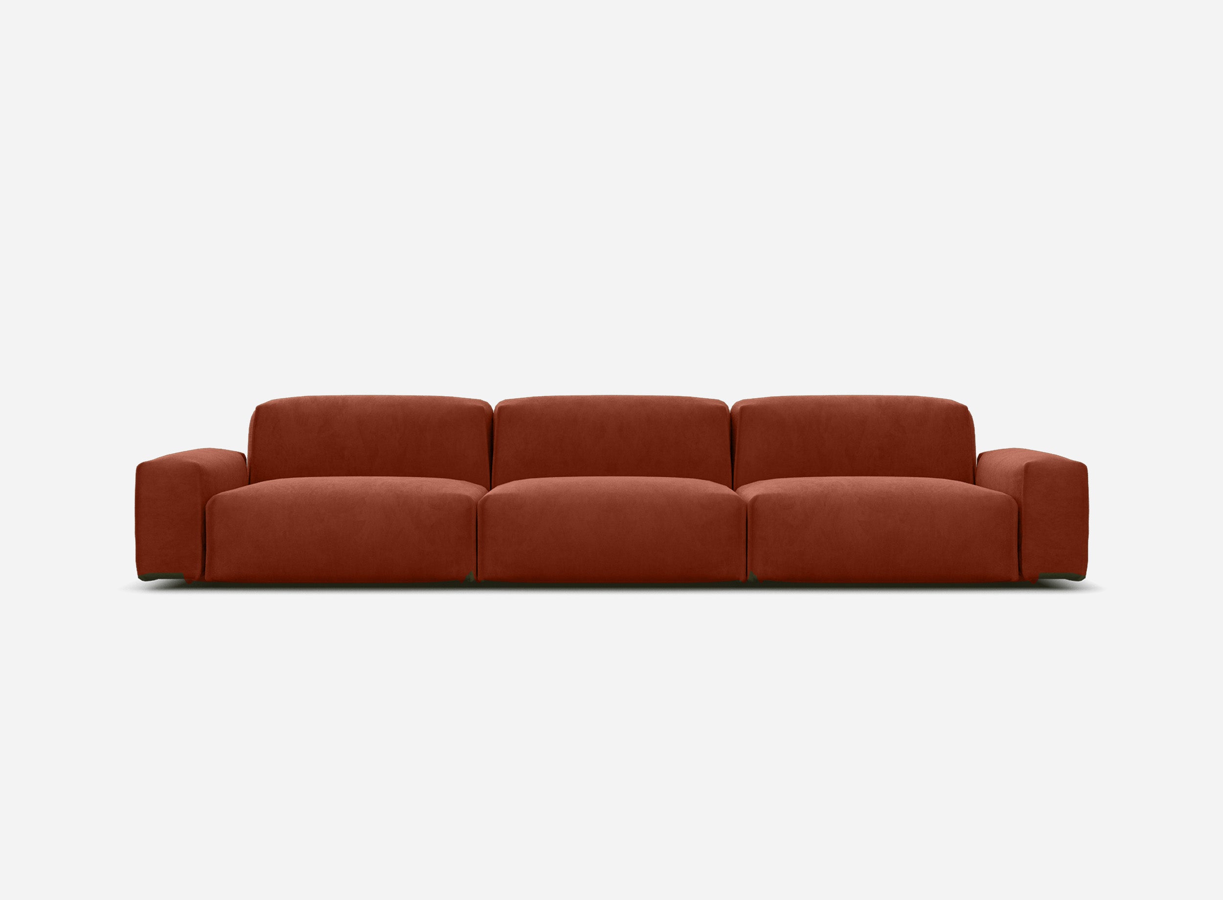 Float 5 Seater Sofa | Rust Velvet