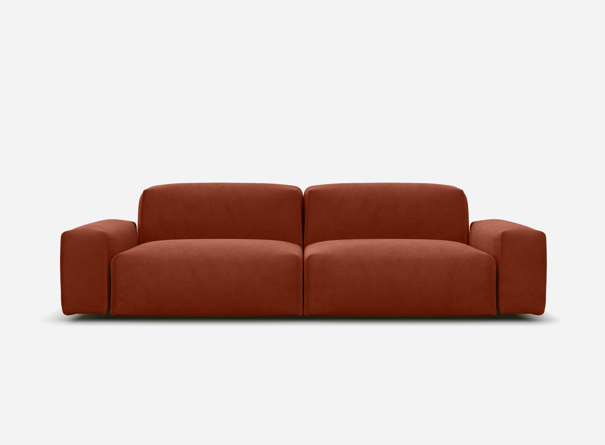 Float 3 Seater Sofa | Rust Velvet